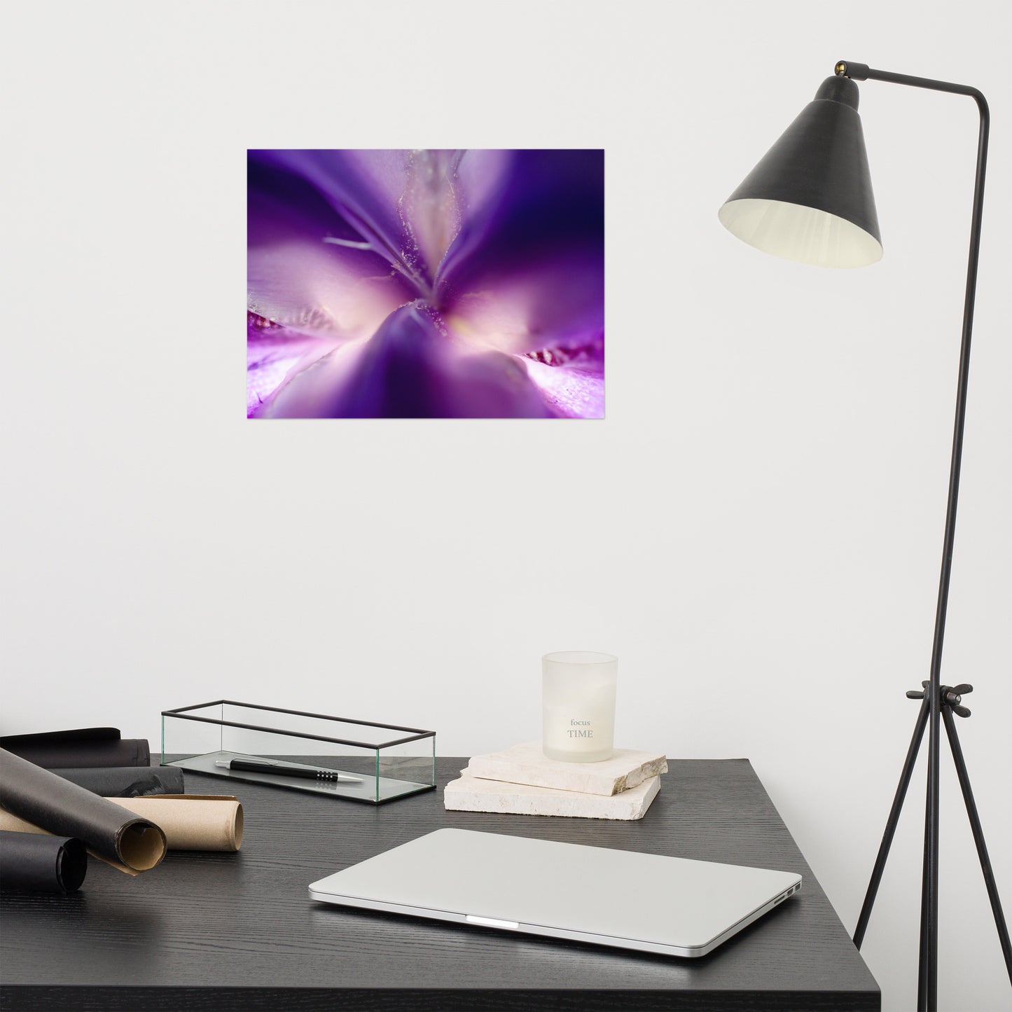Iris Center Petals Floral Nature Photo Loose Unframed Wall Art Prints
