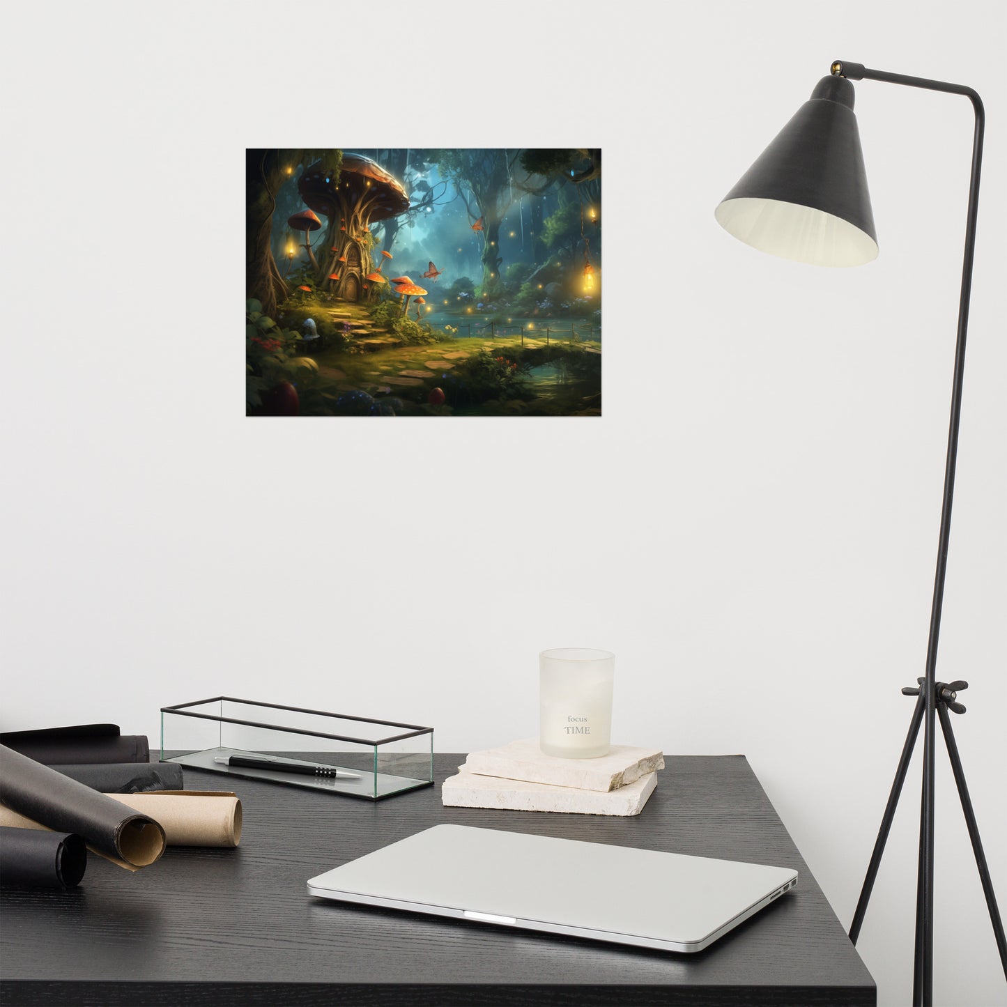 Surreal Art: "Enchanted Eventide" Abstract / Minimal / Modern / Floral / Botanical Unframed Art Print