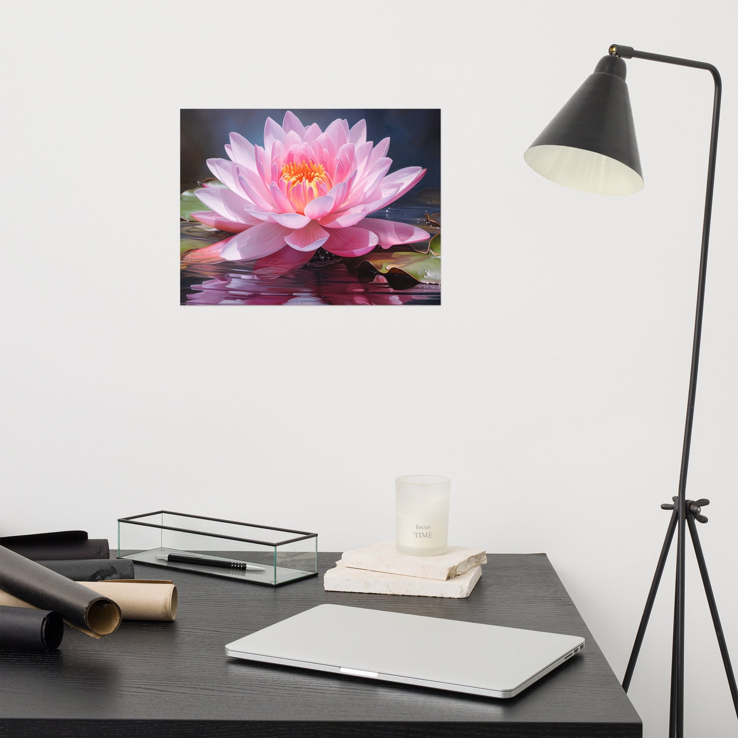 Blossom on the Breeze Oil Painting - Digital Artwork Loose Art Print