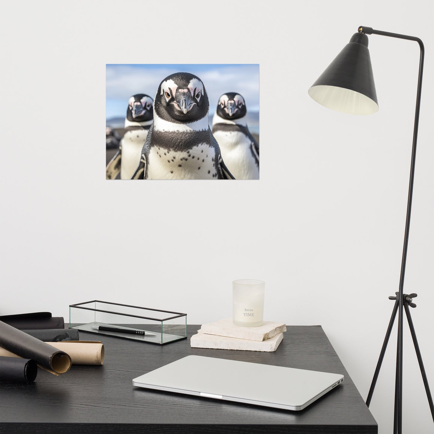 The Crew Penguins Photorealism - Digital Artwork Loose Art Print