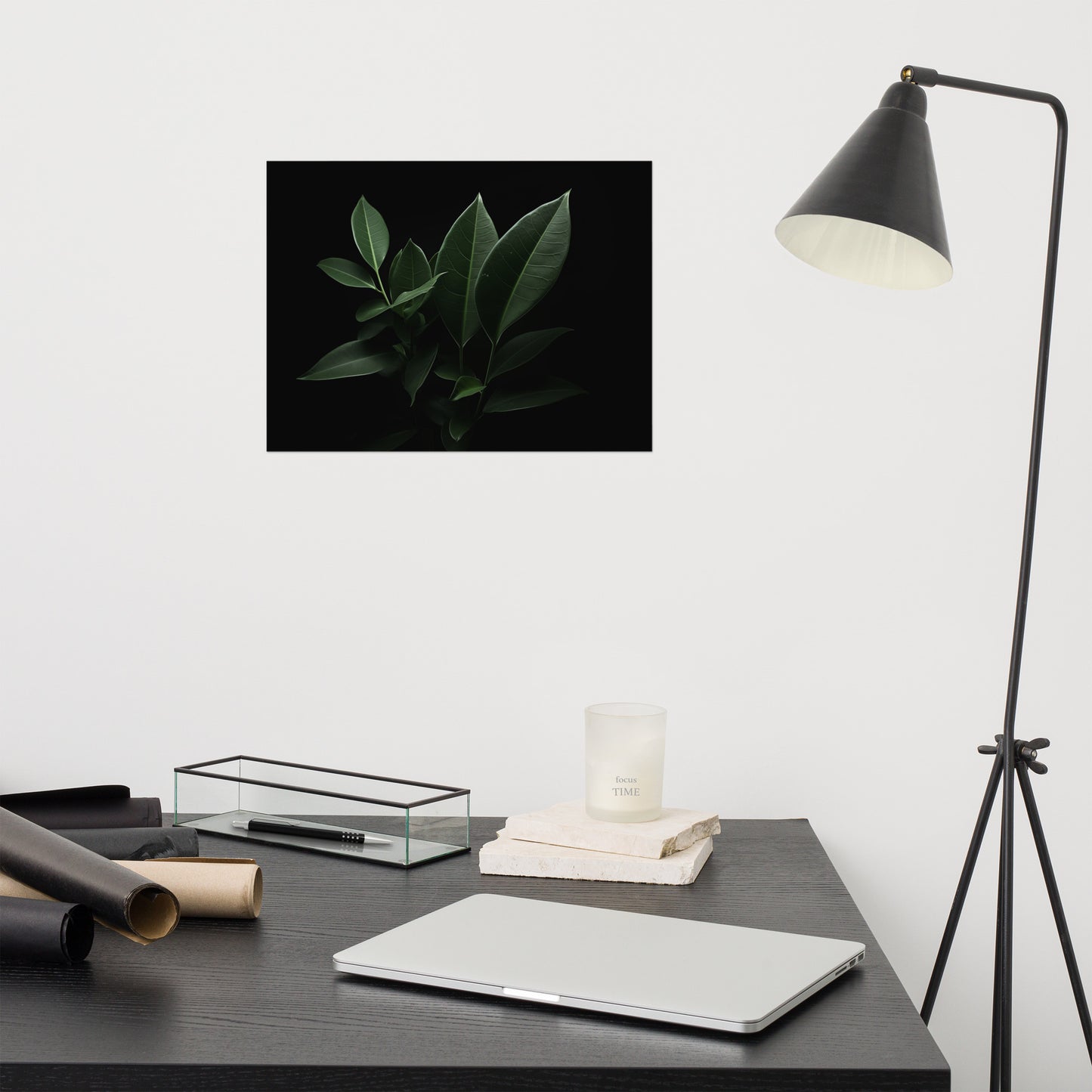 Whispering Leaves Plants Photorealism - Digital Artwork Loose Art Print