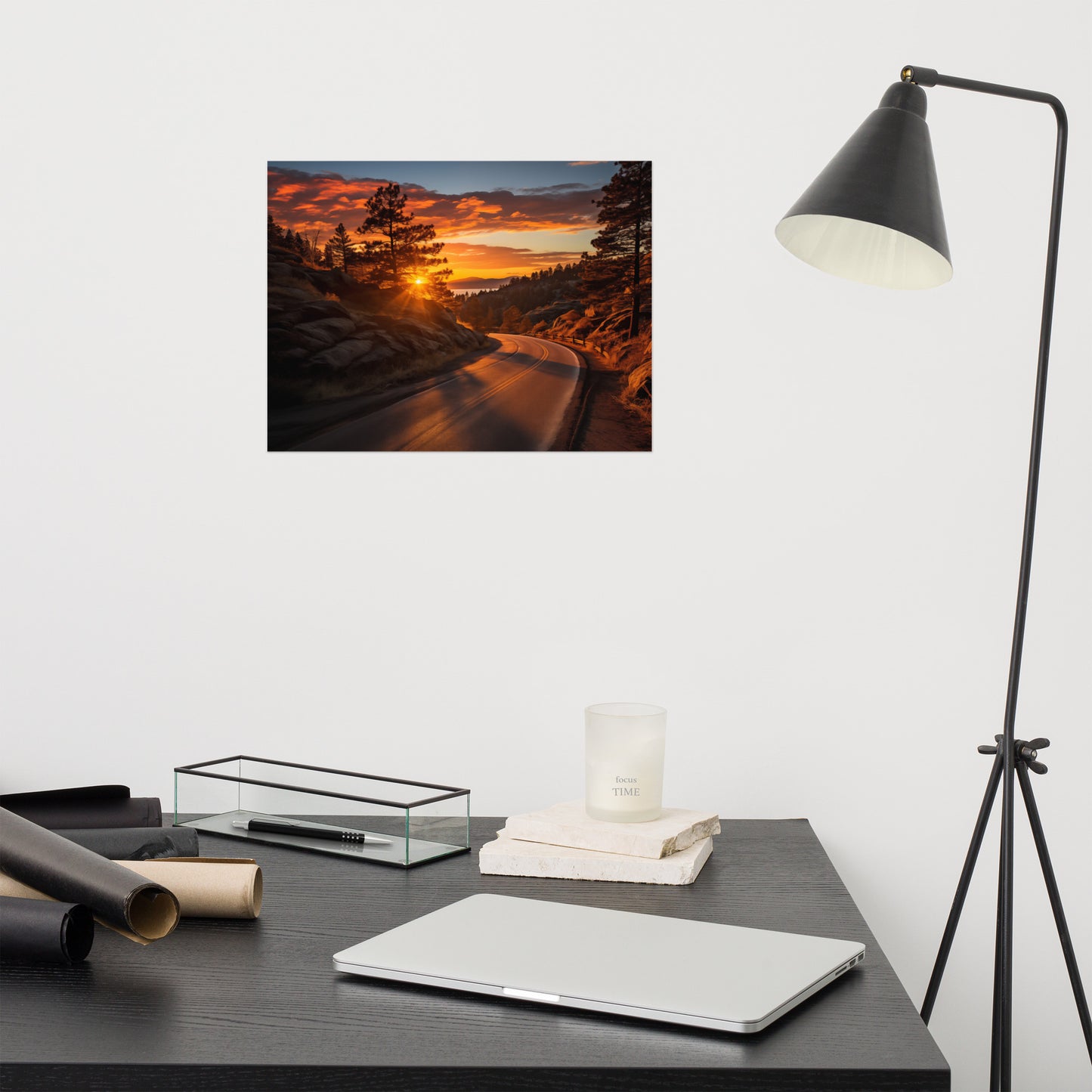 Autumnal Ember Realism Painting Digital Artwork Loose Art Print