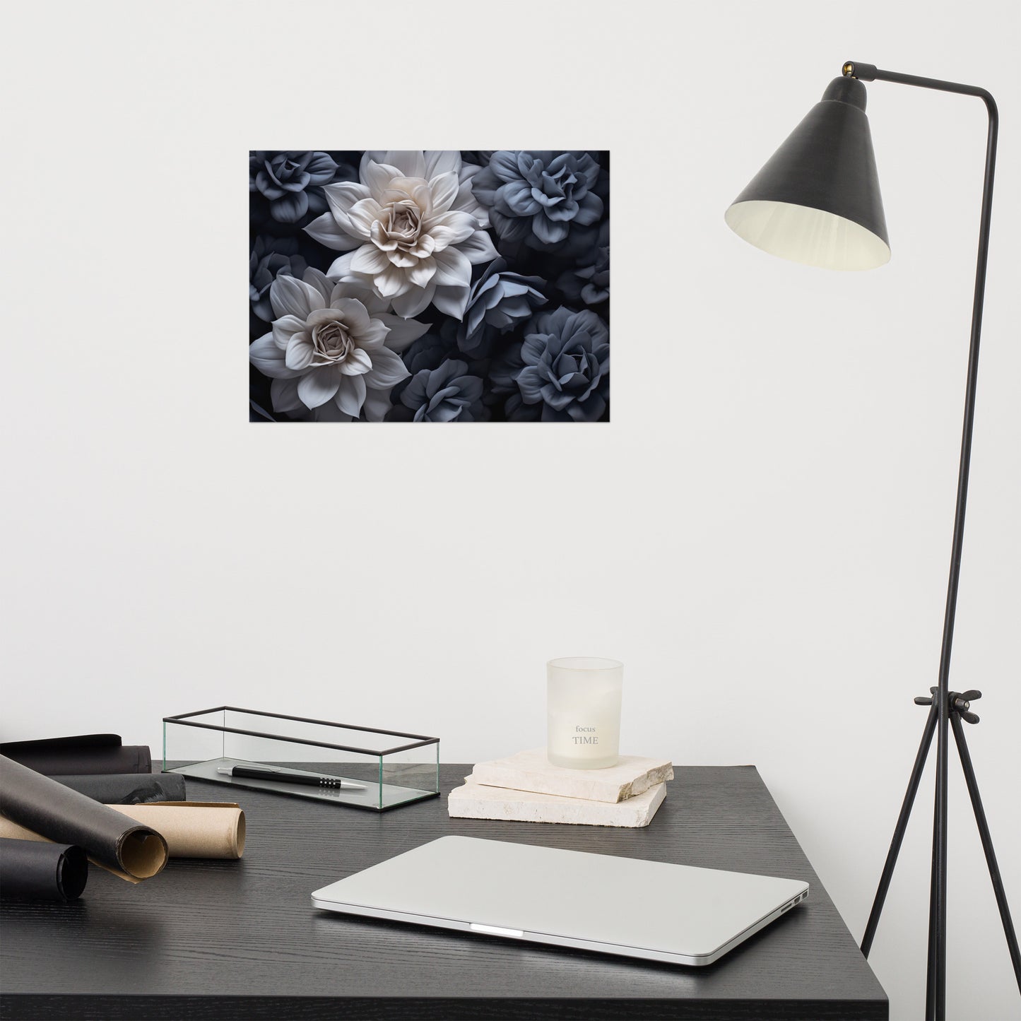 Whispering Blooms Realism Painting Digital Artwork Loose Art Print