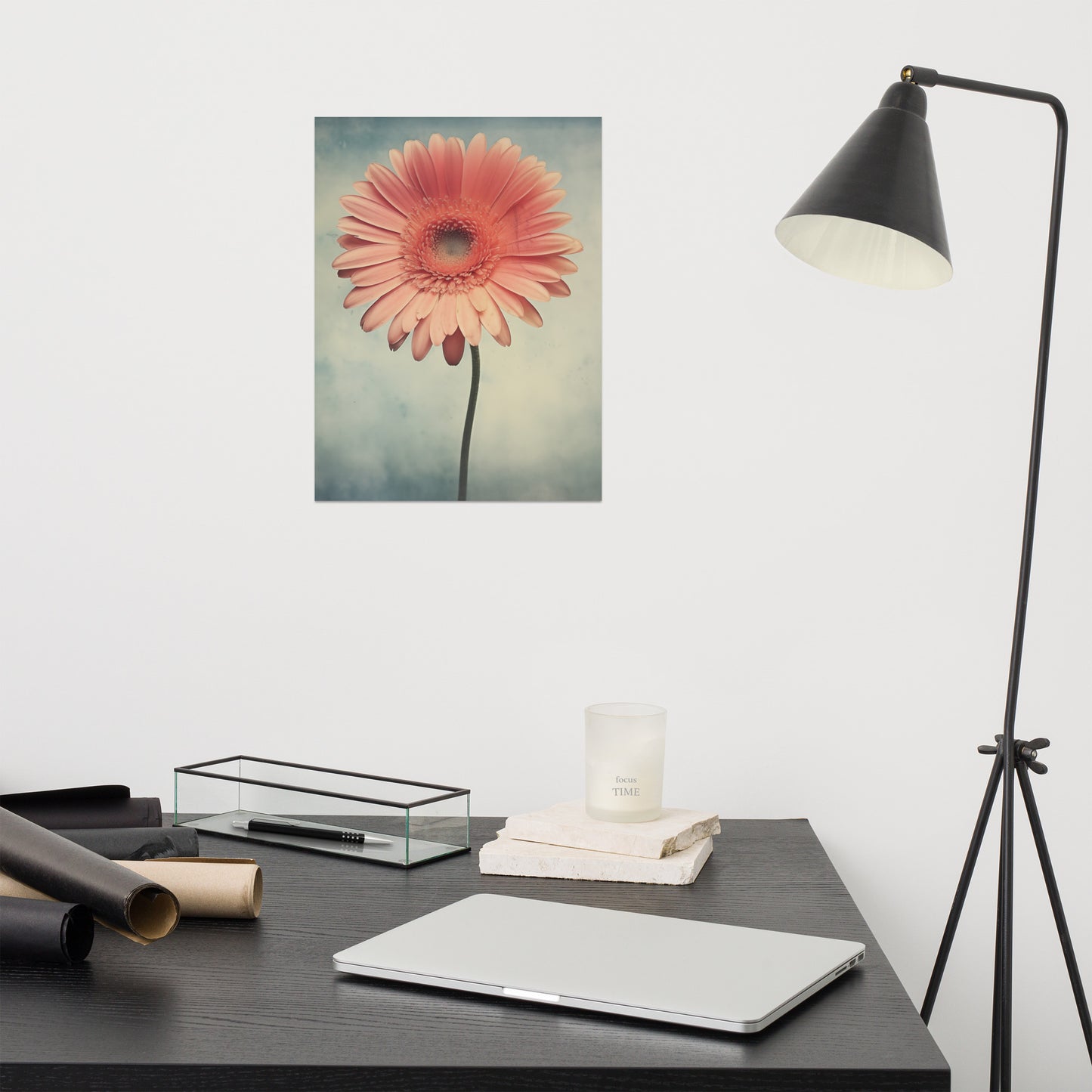 Vintage Daisy Realism Painting Digital Artwork Loose Art Print