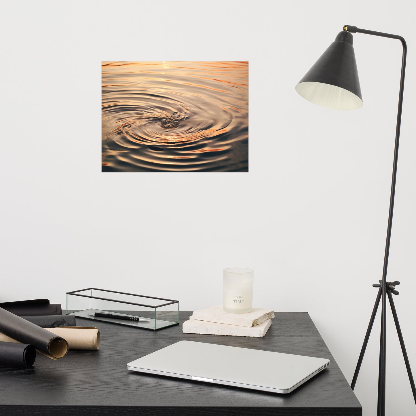 Whispering Waters Realism Painting Digital Artwork Loose Wall Art Print