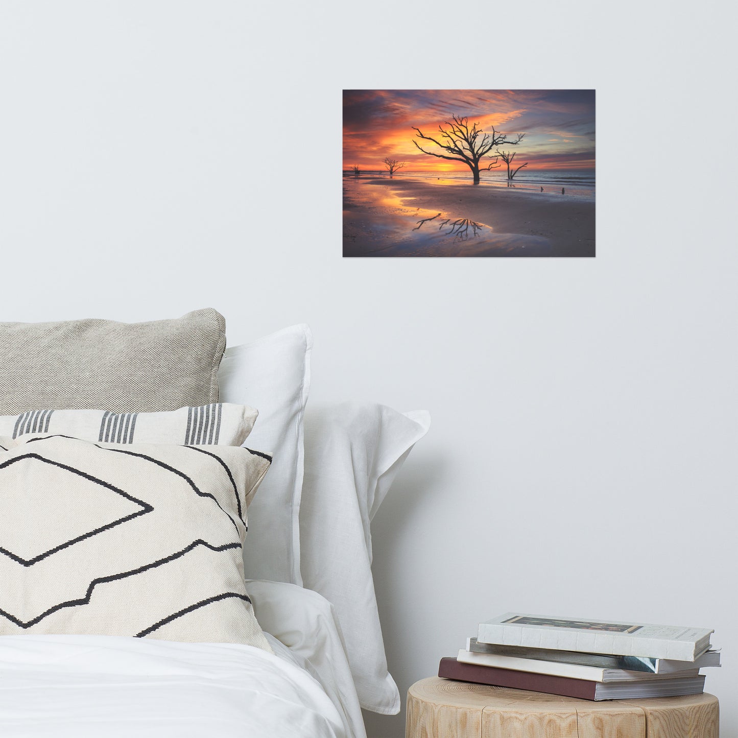Sunrise and Trees At Edisto Island Coastal Landscape Photo Loose Wall Art Prints