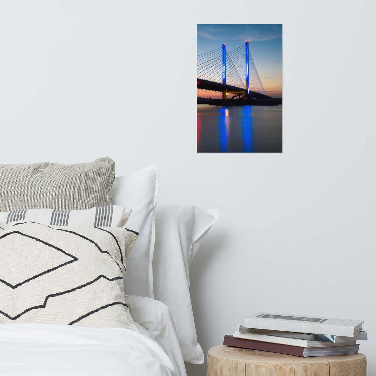 Indian River Bridge 2 Architectural Coastal Landscape Photograph Loose Unframed Wall Art Prints