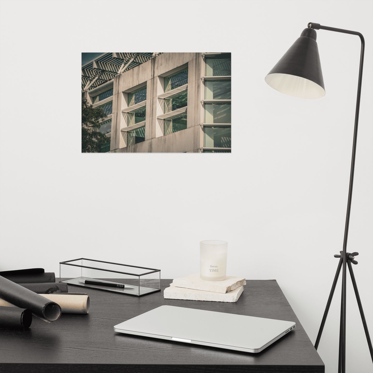 Window Pattern Jepson Center Savannah Ga Architectural Photo Loose Wall Art Print