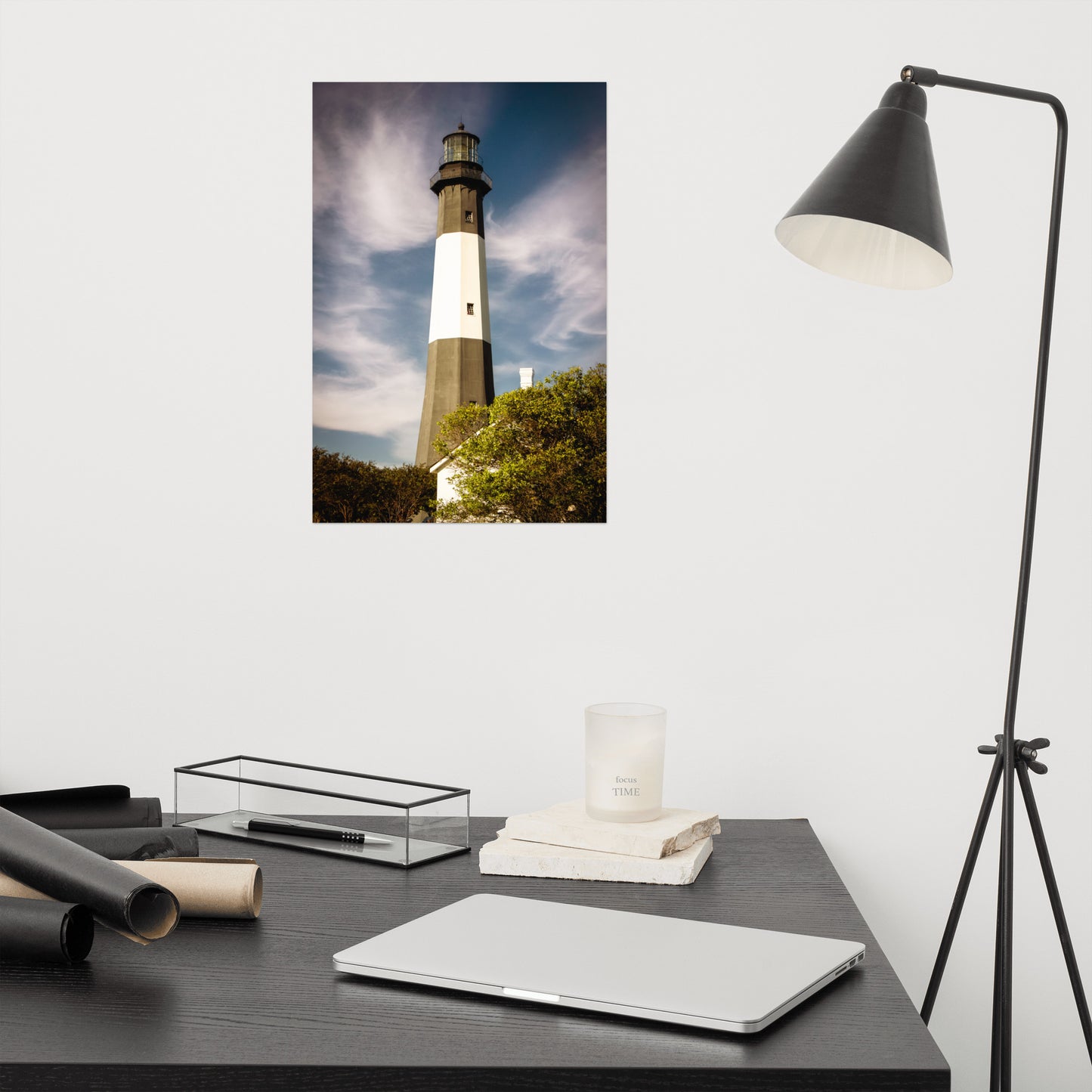 Tybee Island Lighthouse 3 Coastal Architectural Nature Photo Loose Wall Art Print