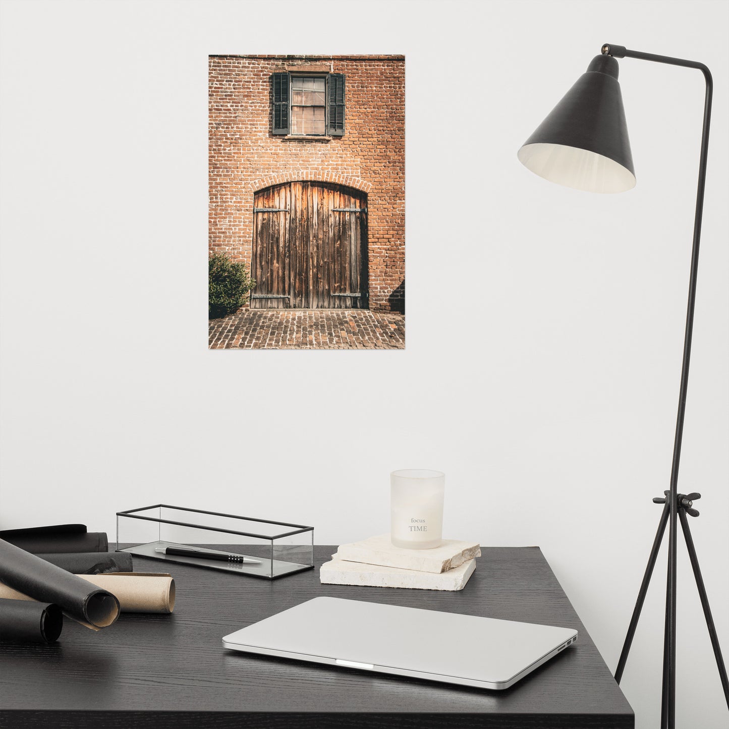 Old Wooden Door Savannah Ga Rustic Architectural Photograph Loose Wall Art Print