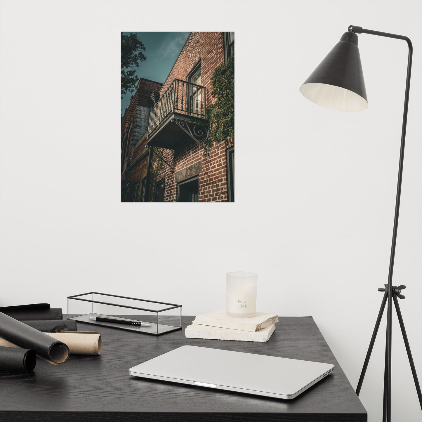 Old Iron Balcony Savannah Ga 3 Architectural Photo Loose Wall Art Print