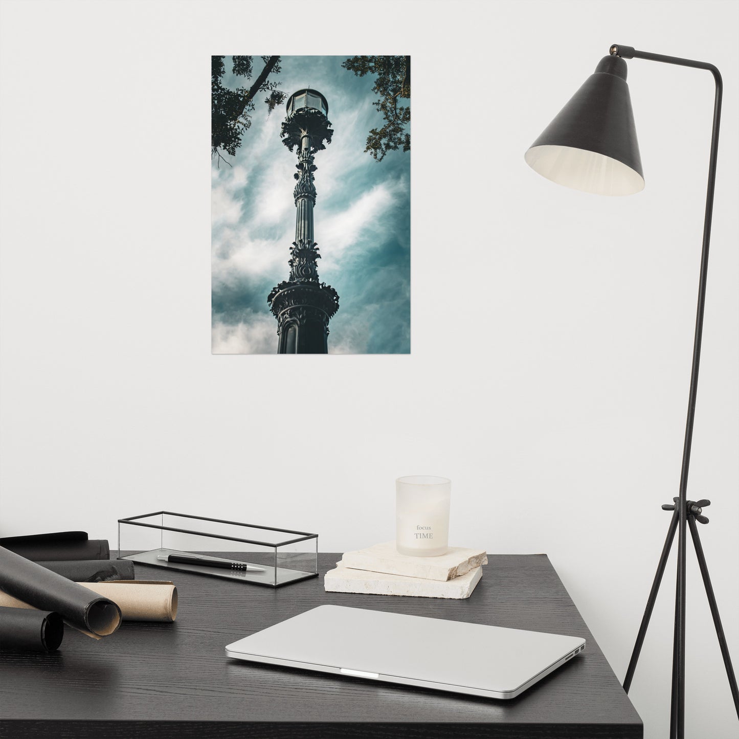 Old Harbor Light Emmet Park Savannah Ga Loose Wall Art Print