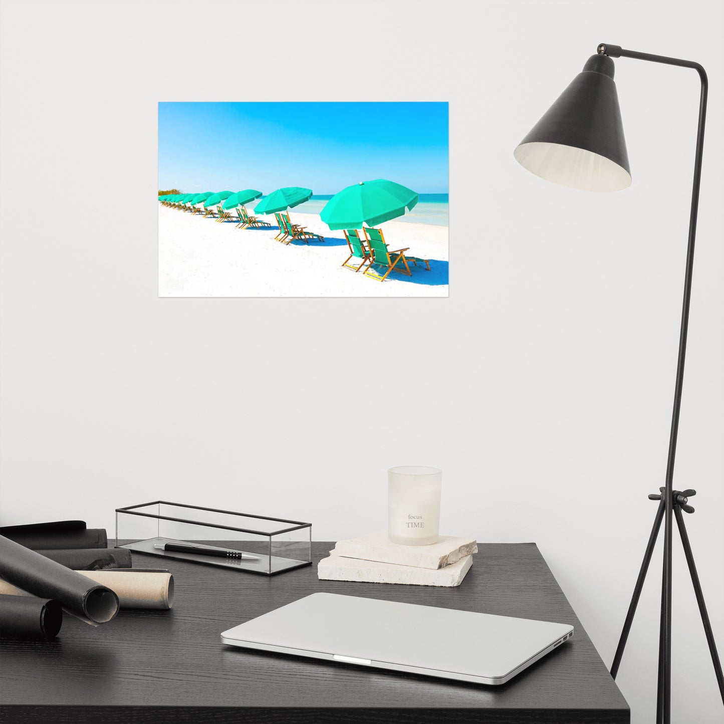 Lazy Days Coastal Beach Landscape Photograph Loose Wall Art Print