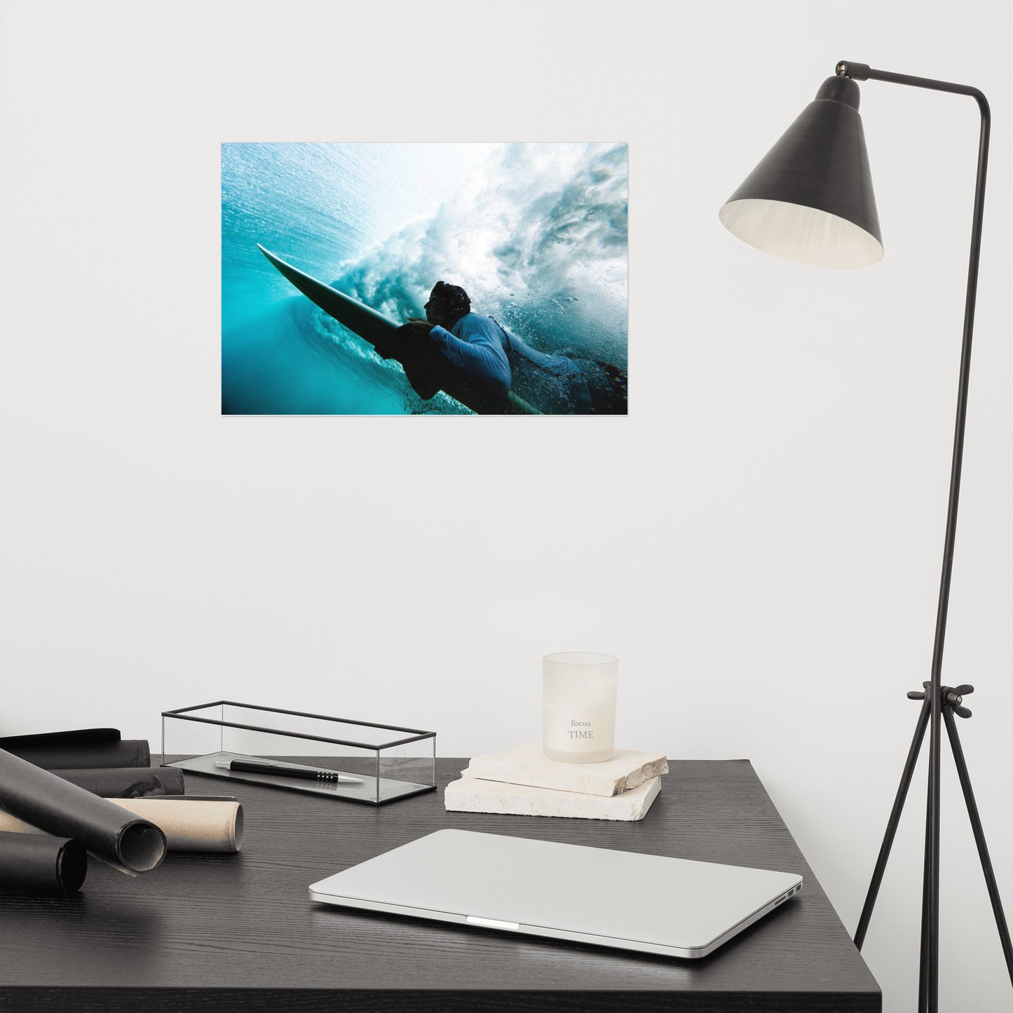 Beneath the Break 2 Coastal Lifestyle Abstract Nature Photograph Unframed Wall Art Print