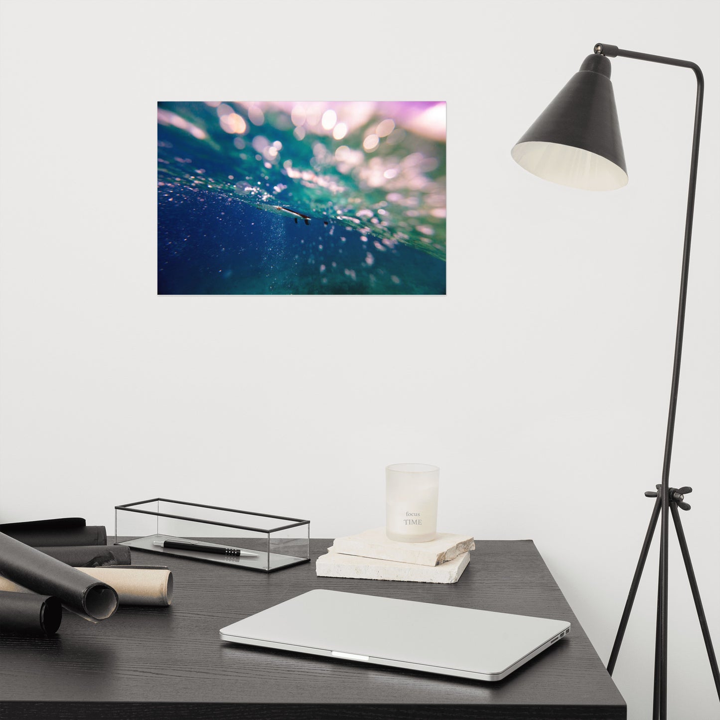 Bubble Trouble Coastal Abstract Lifestyle Photograph Frameable Wall Art Print
