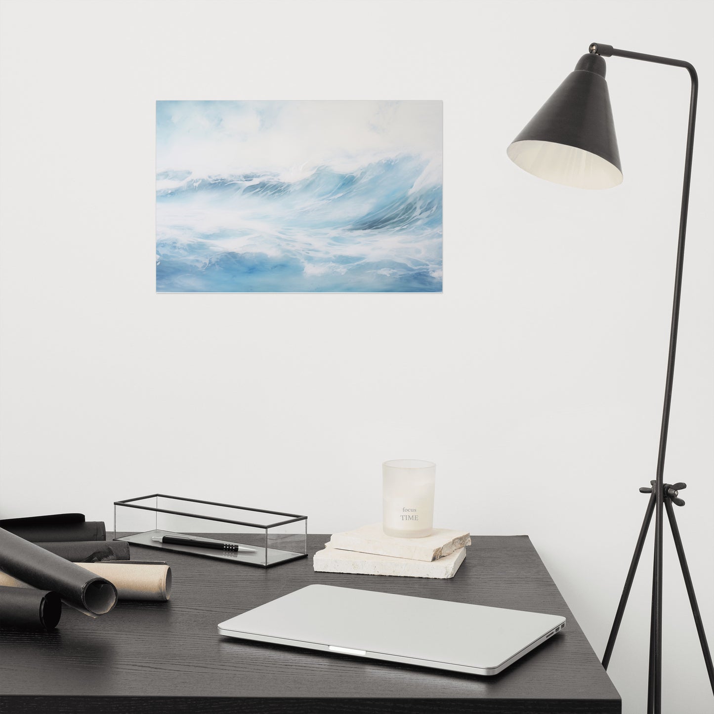 Aquarelle Ocean Watercolor Painting - Digital Artwork Loose Print