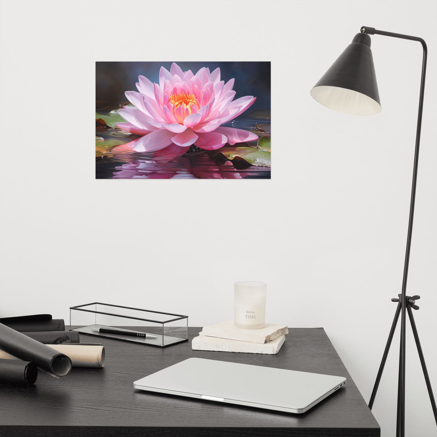 Blossom on the Breeze Oil Painting - Digital Artwork Loose Art Print