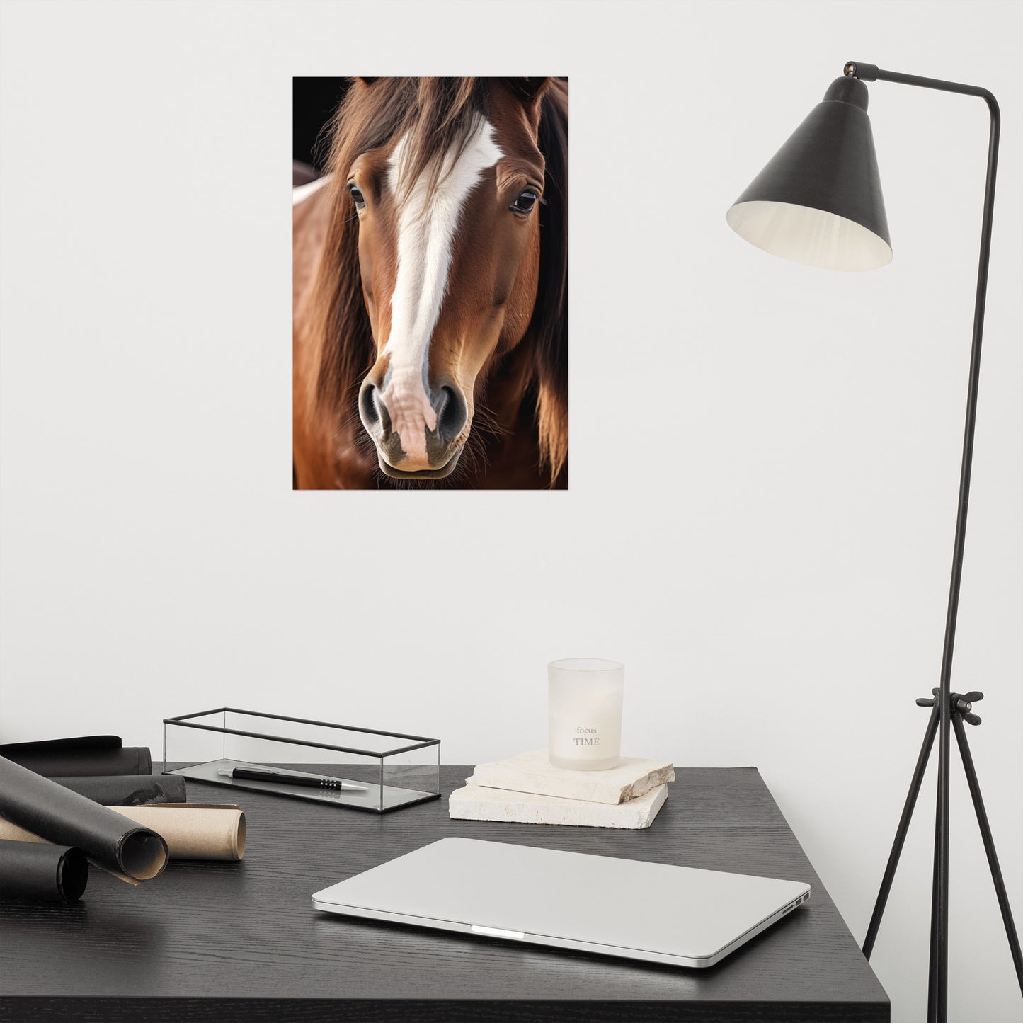 Serenity in Amber Photorealism - Digital Artwork Loose Art Print