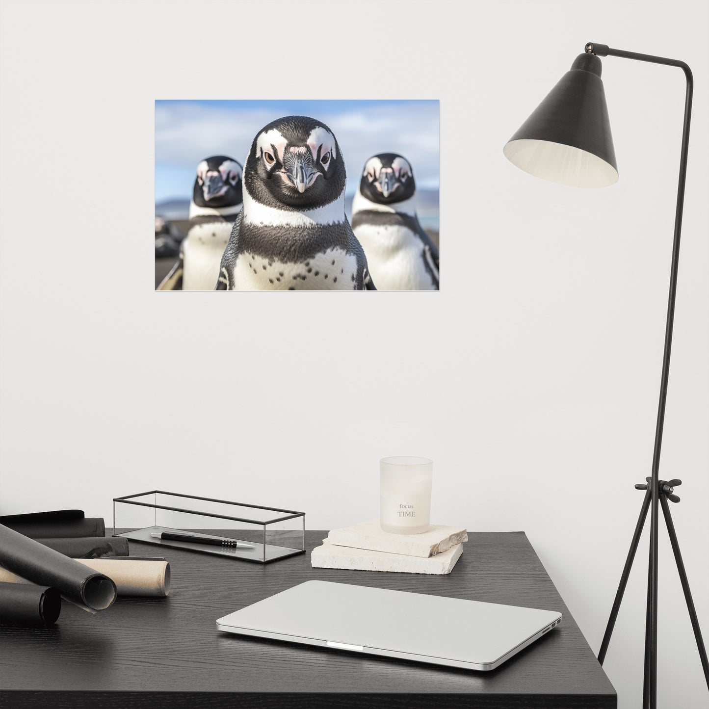The Crew Penguins Photorealism - Digital Artwork Loose Art Print
