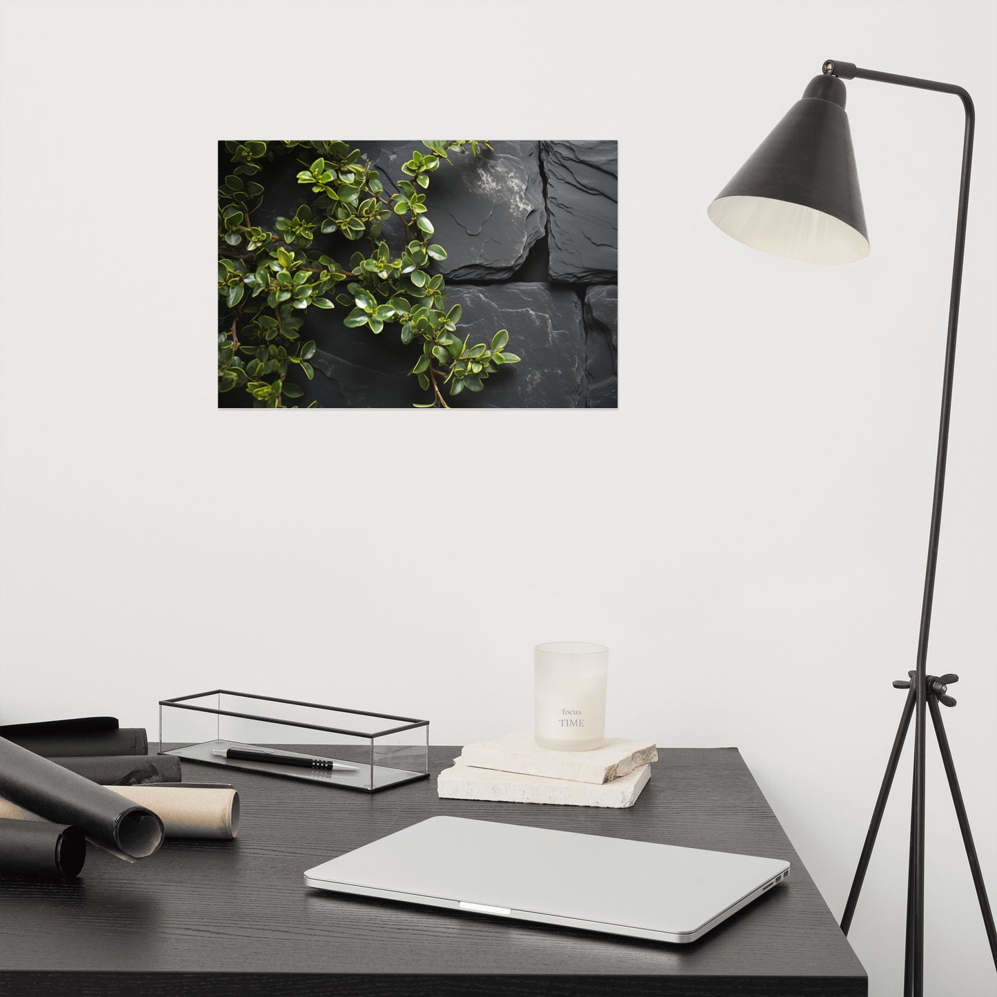 Thyme's Whisper Photorealism - Digital Artwork Loose Art Print