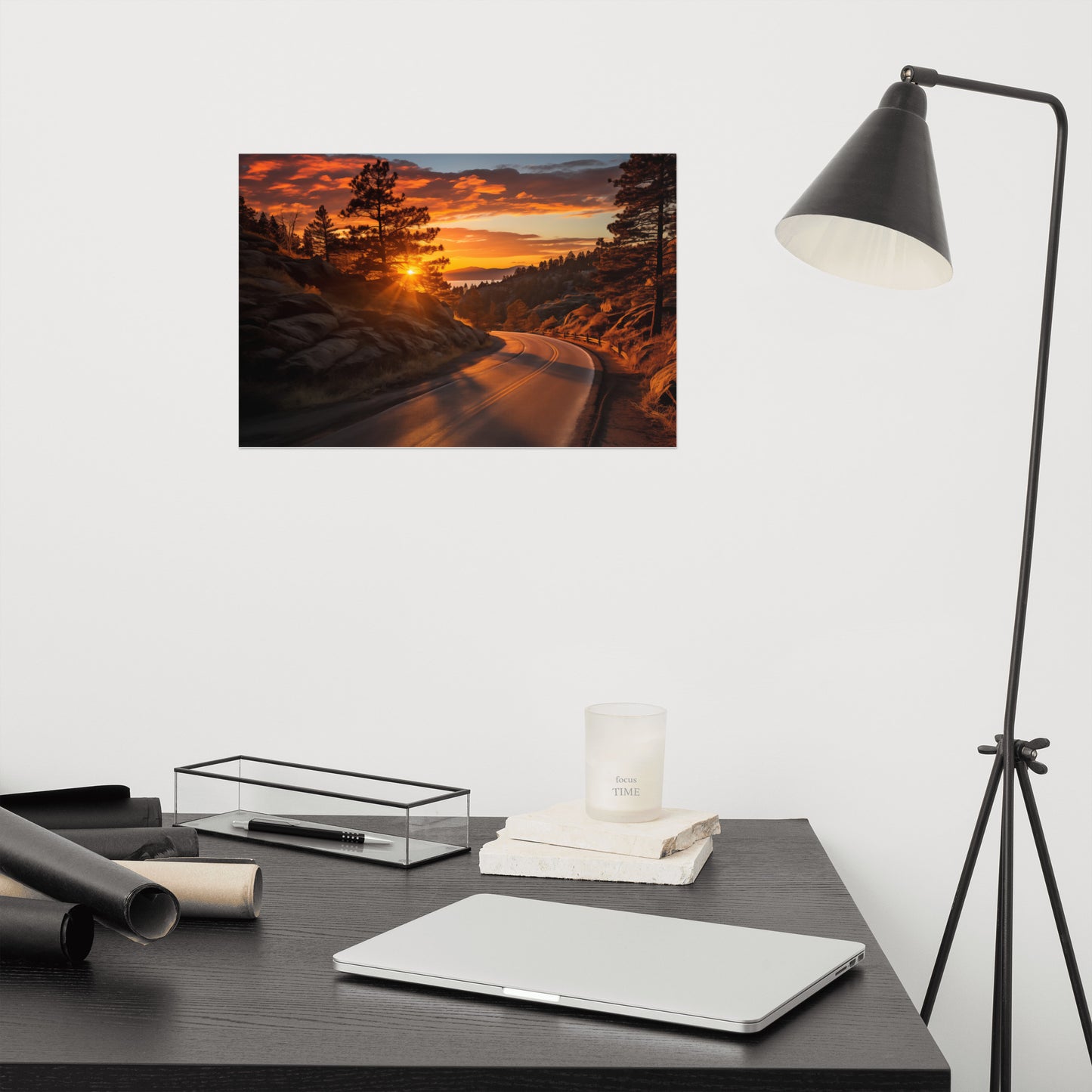 Autumnal Ember Realism Painting Digital Artwork Loose Art Print