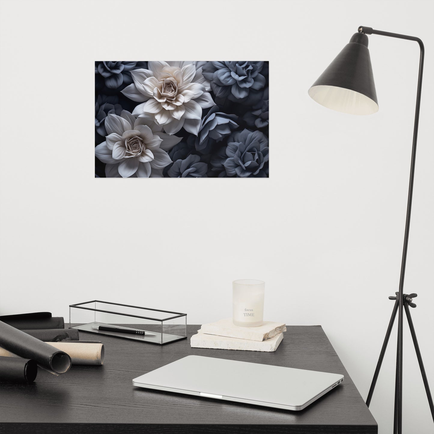 Whispering Blooms Realism Painting Digital Artwork Loose Art Print