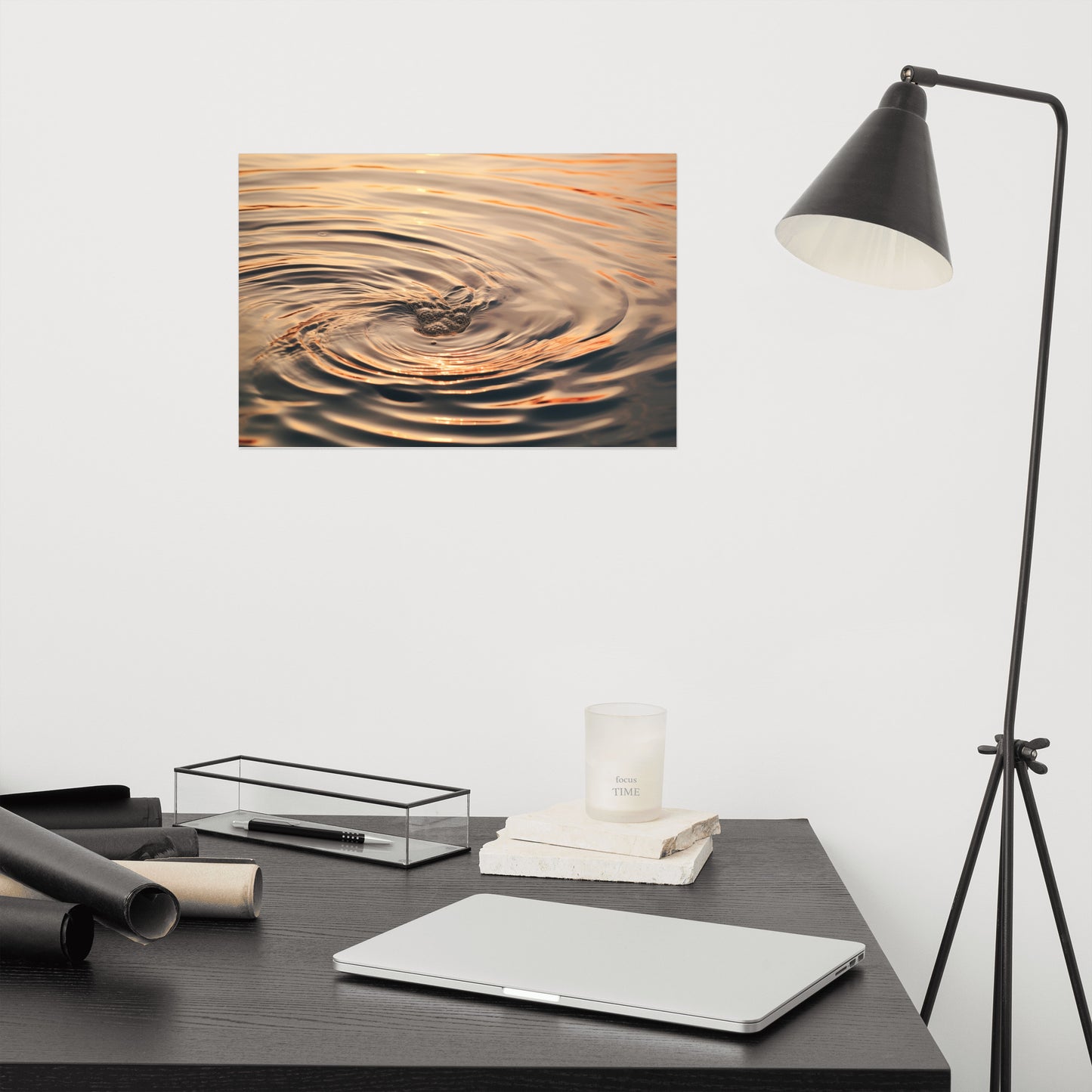 Whispering Waters Realism Painting Digital Artwork Loose Wall Art Print