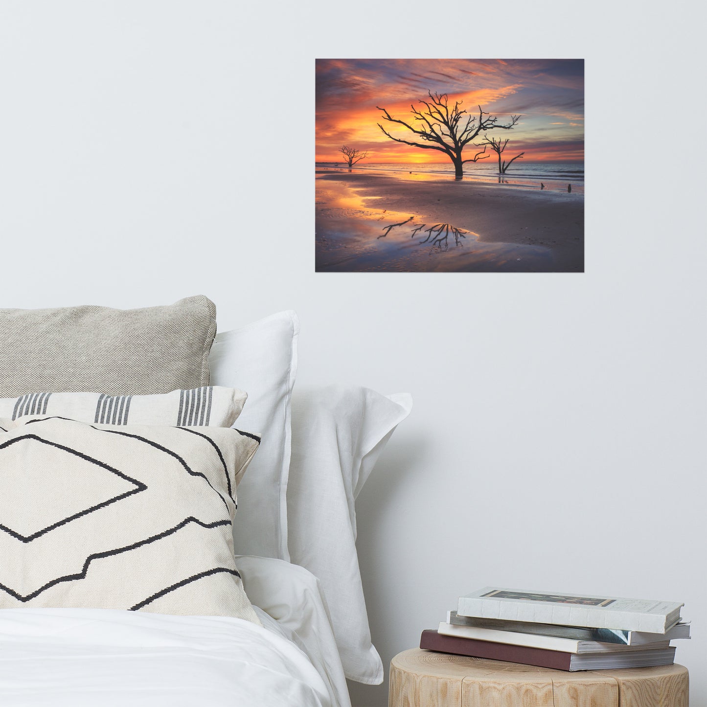 Sunrise and Trees At Edisto Island Coastal Landscape Photo Loose Wall Art Prints