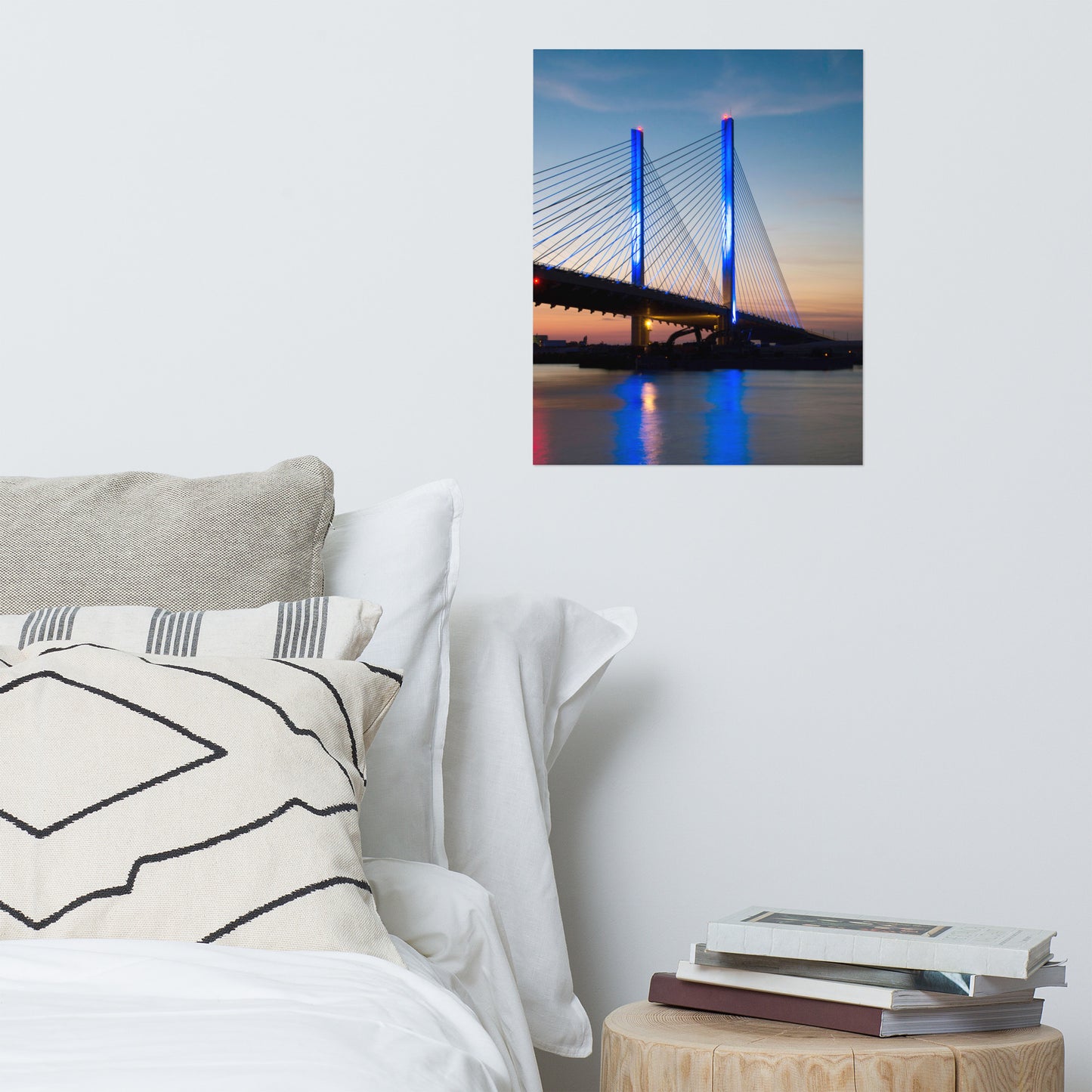 Indian River Bridge 2 Architectural Coastal Landscape Photograph Loose Unframed Wall Art Prints