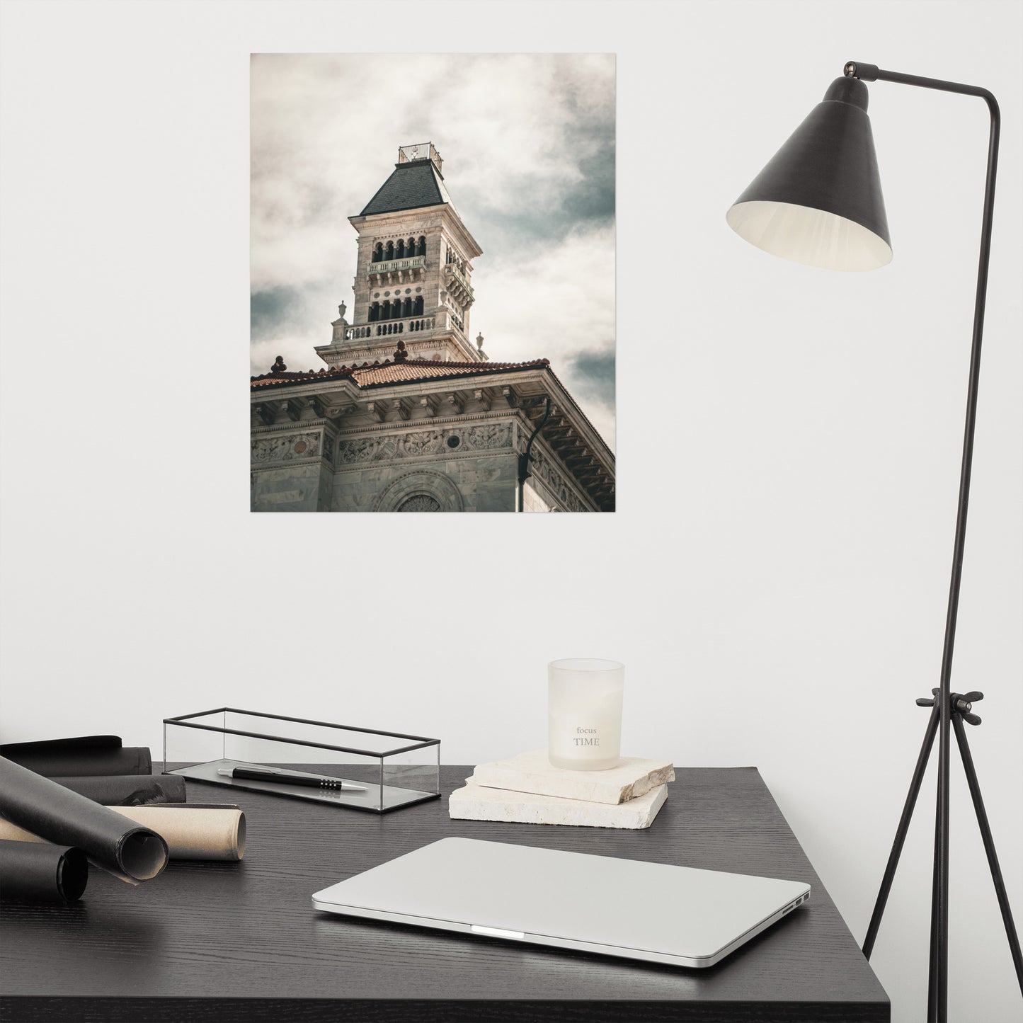 Bell Tower on Tomochichi Federal Building Savannah Ga Loose Wall Art Print