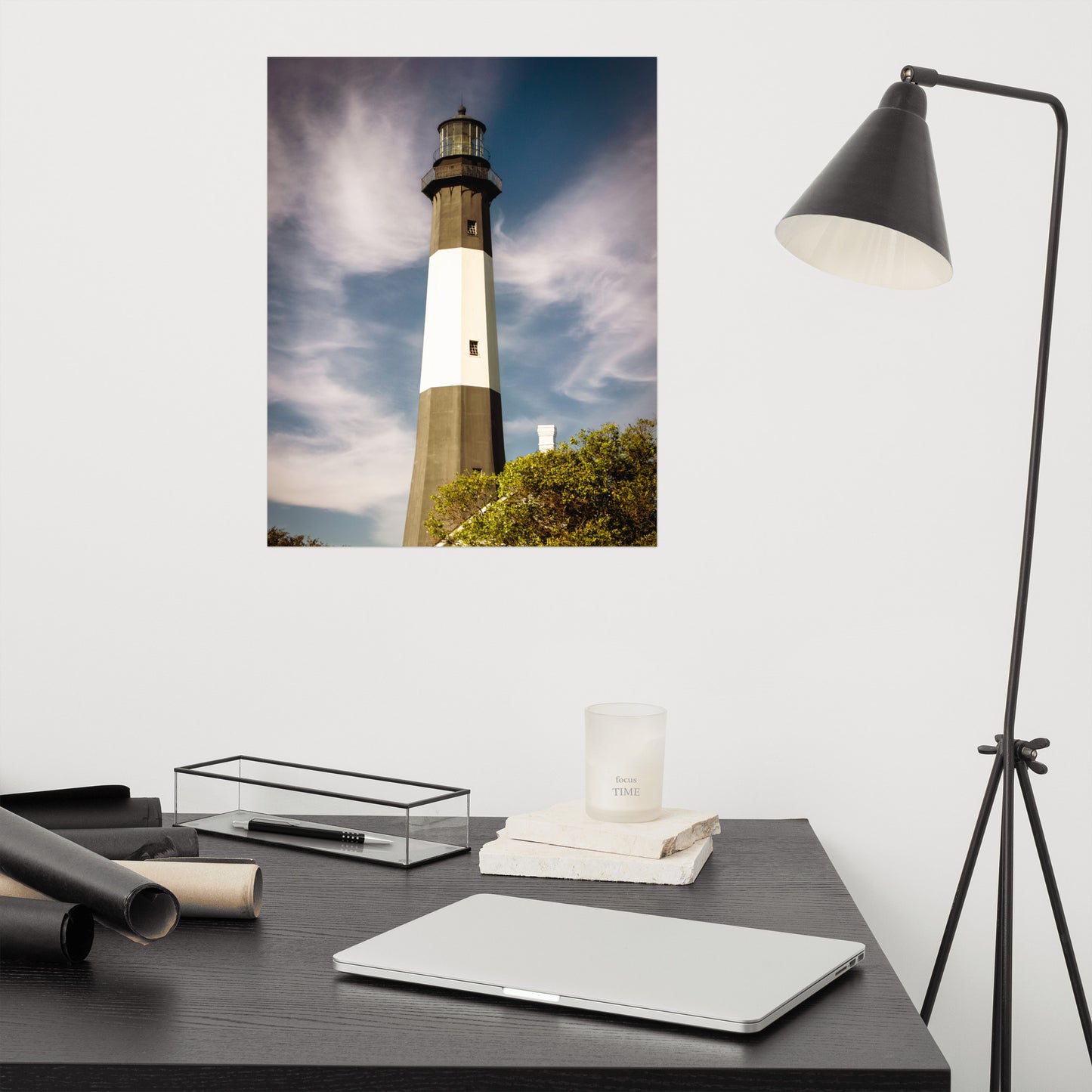 Tybee Island Lighthouse 3 Coastal Architectural Nature Photo Loose Wall Art Print