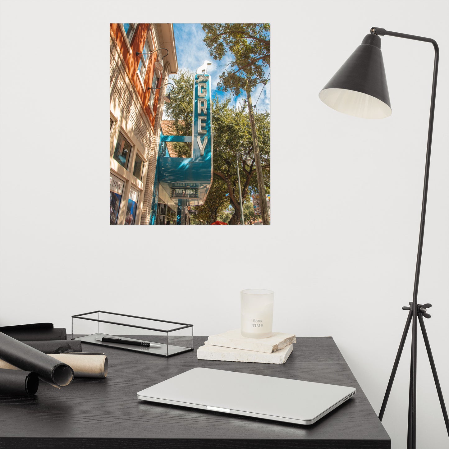 The Grey Diner Savannah Ga Architectural Photo Loose Wall Art Print