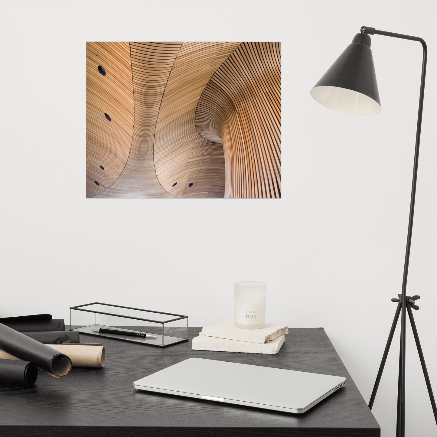 Architectural Pictures of Buildings: Arboreal Rhythm Frameless Art Print