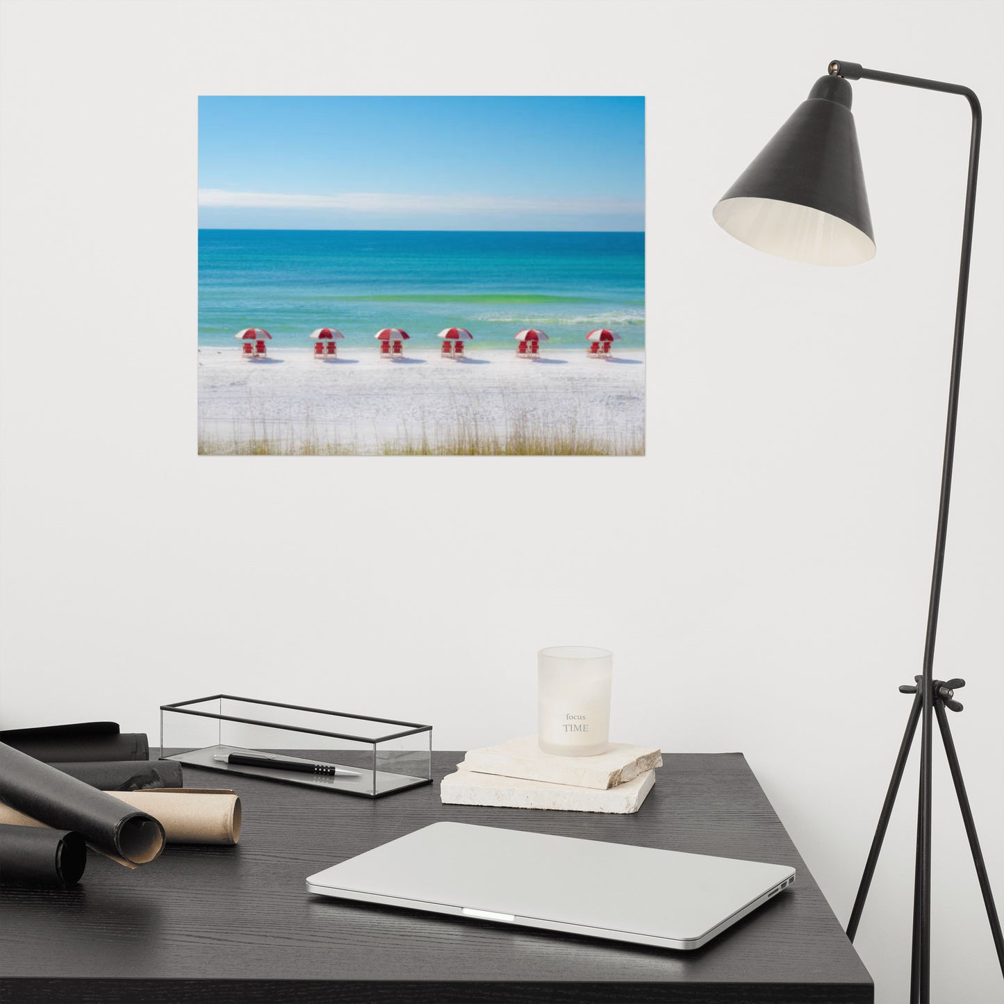 Life at the Beach Minimal Coastal / Beach Landscape Loose / Unframed Wall Art Print