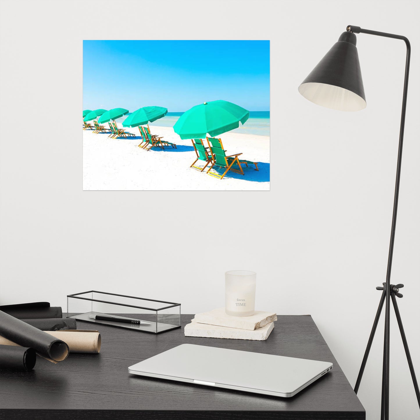 Lazy Days Coastal Beach Landscape Photograph Loose Wall Art Print