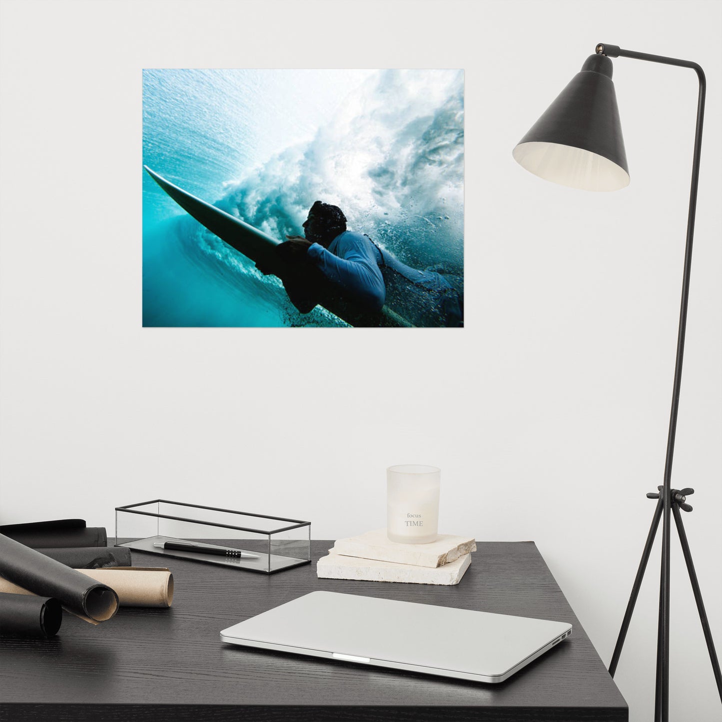 Beneath the Break 2 Coastal Lifestyle Abstract Nature Photograph Unframed Wall Art Print