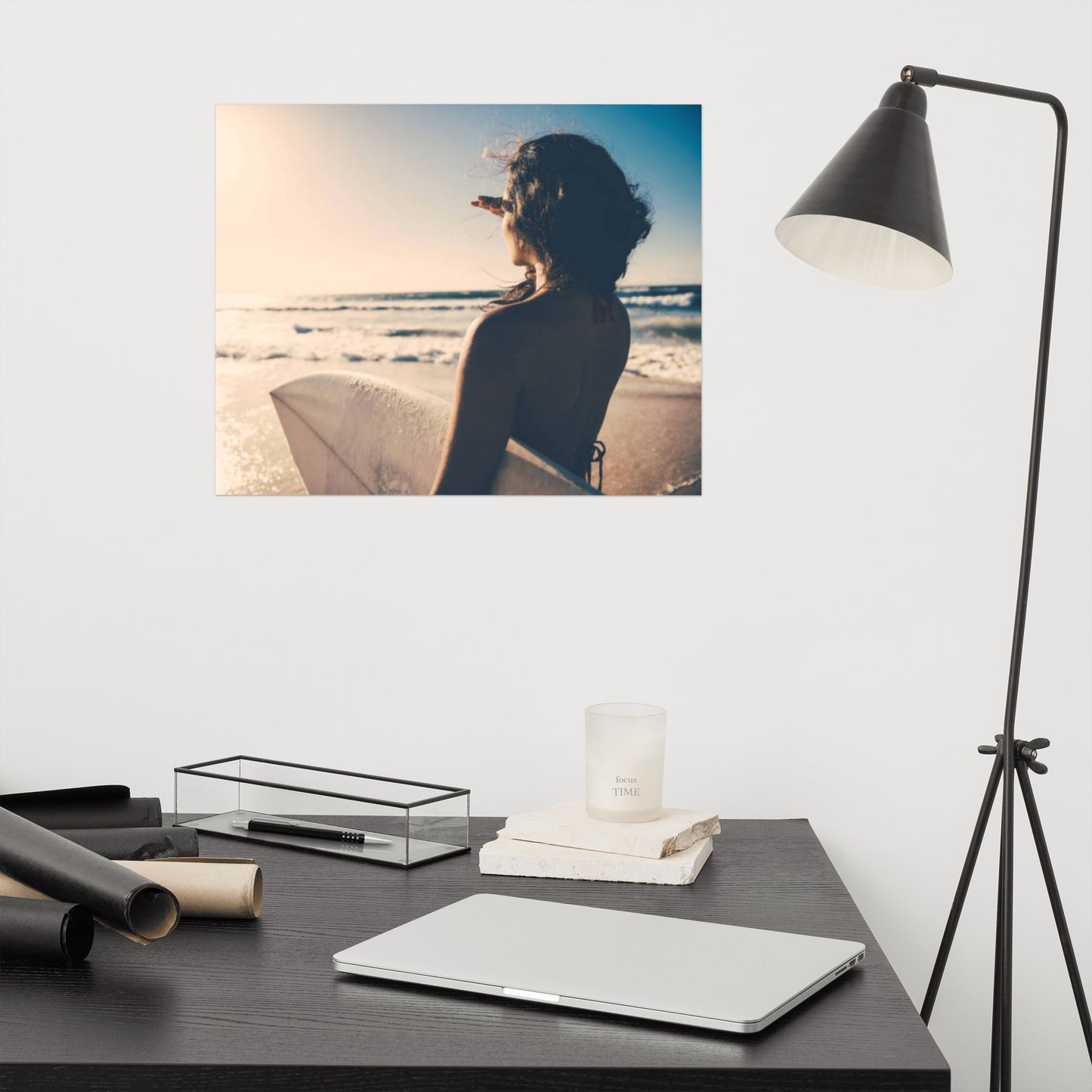 Saltwater Sunrise Coastal Lifestyle Photograph Loose Wall Art Print