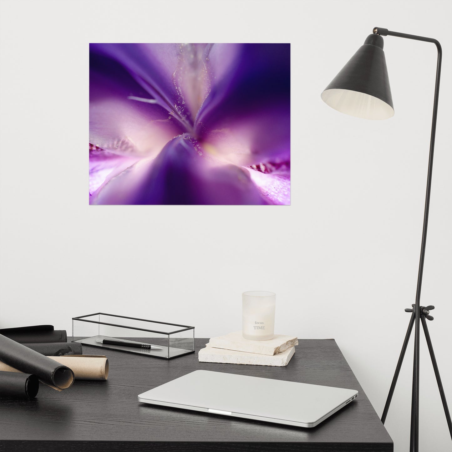 Iris Center Petals Floral Nature Photo Loose Unframed Wall Art Prints