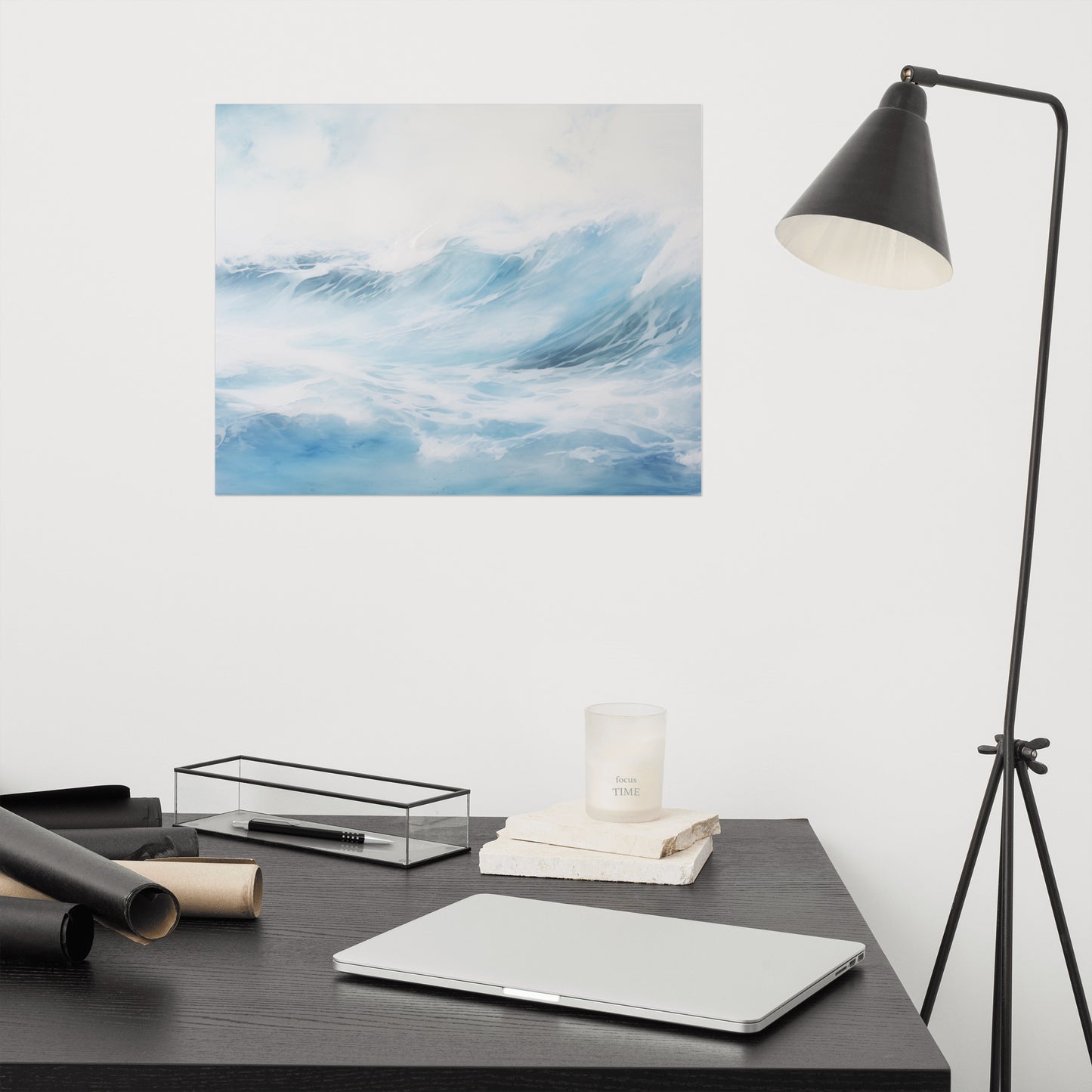 Aquarelle Ocean Watercolor Painting - Digital Artwork Loose Print
