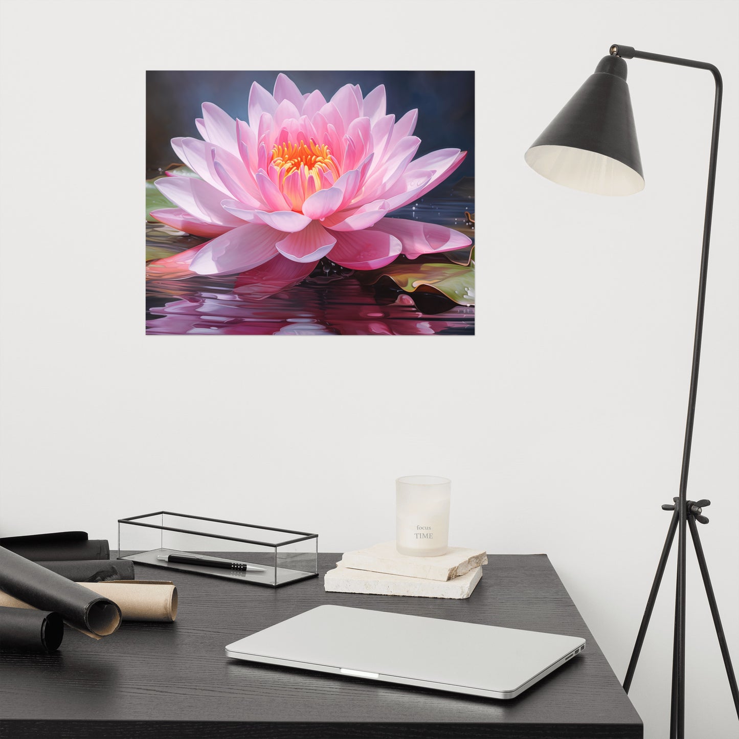 Blossom on the Breeze Oil Painting - Digital Artwork Loose Art Print