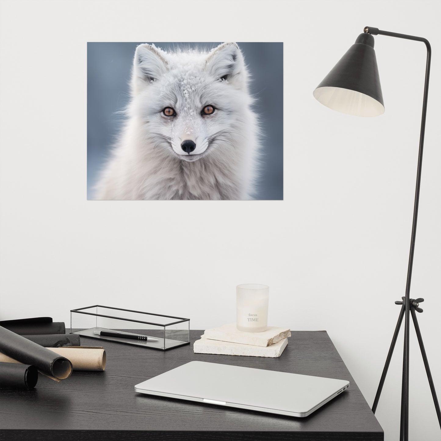 Wall Art Fox: Eyes of the North Photorealism - Digital Artwork Loose Art Print