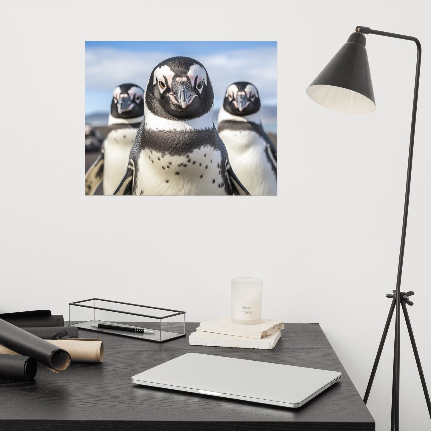The Crew Penguins Photorealism - Digital Artwork Loose Art Print