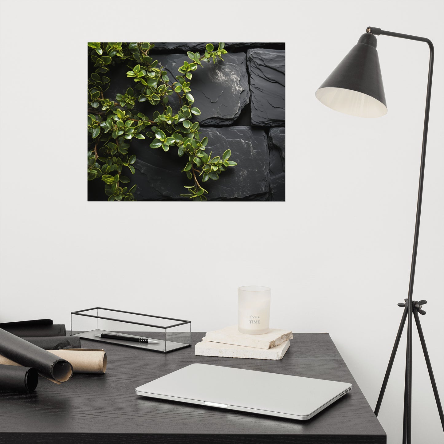 Thyme's Whisper Photorealism - Digital Artwork Loose Art Print