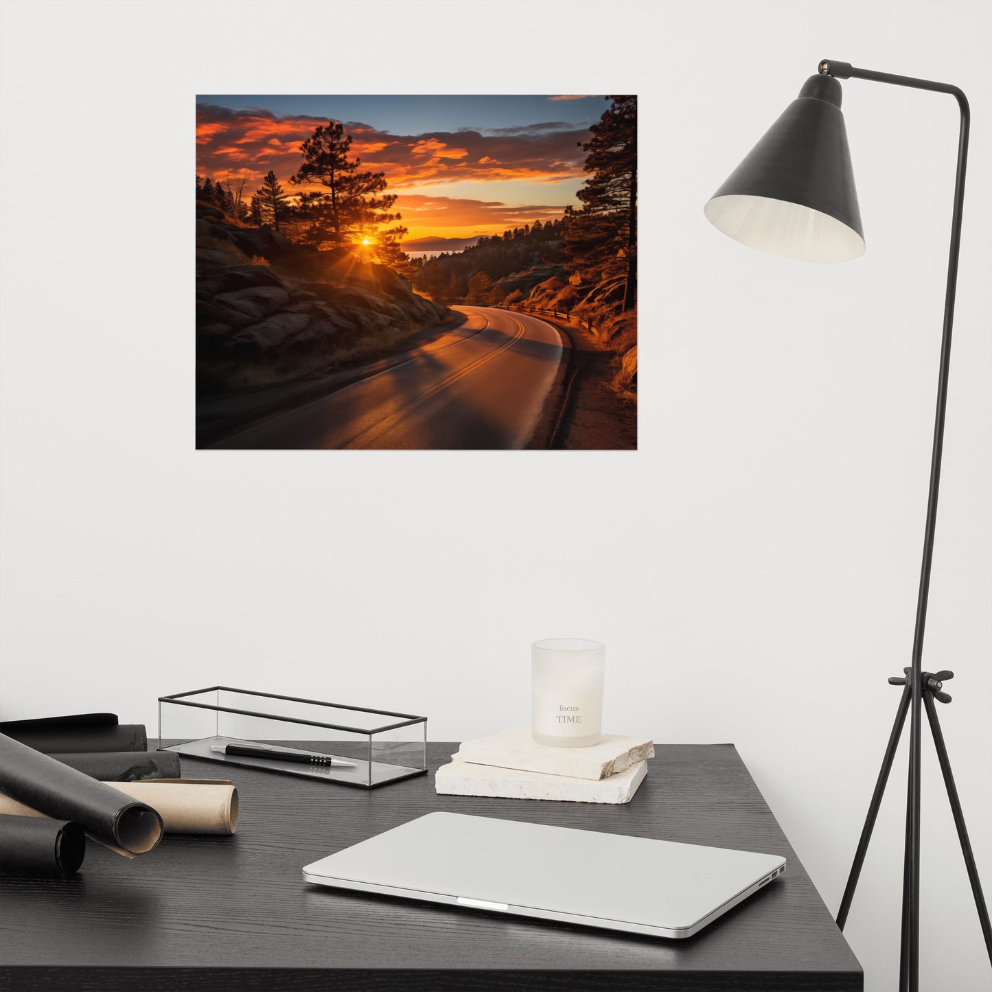 Autumnal Ember Realism Painting Digital Artwork Loose Art Print