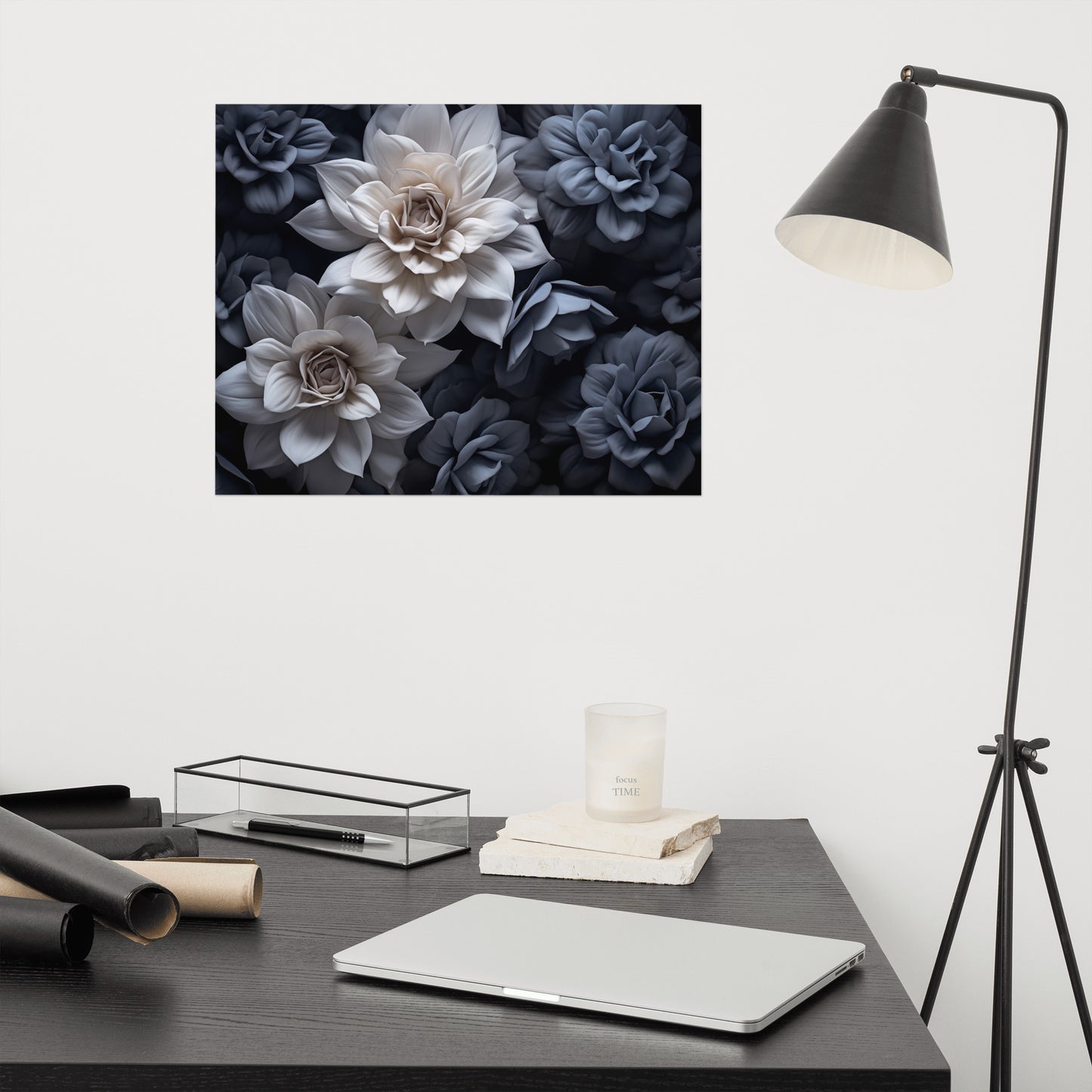 Whispering Blooms Realism Painting Digital Artwork Loose Art Print