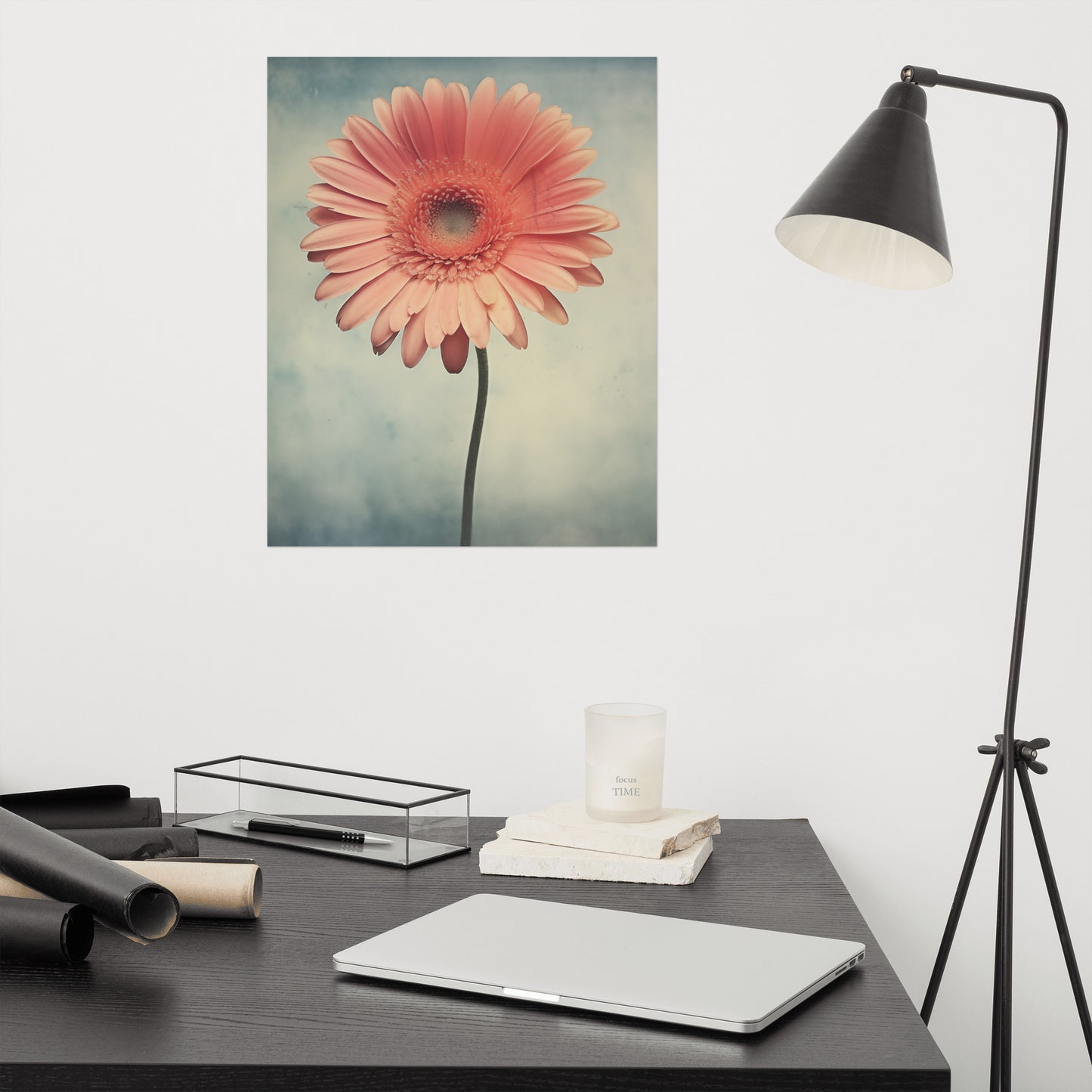 Vintage Daisy Realism Painting Digital Artwork Loose Art Print