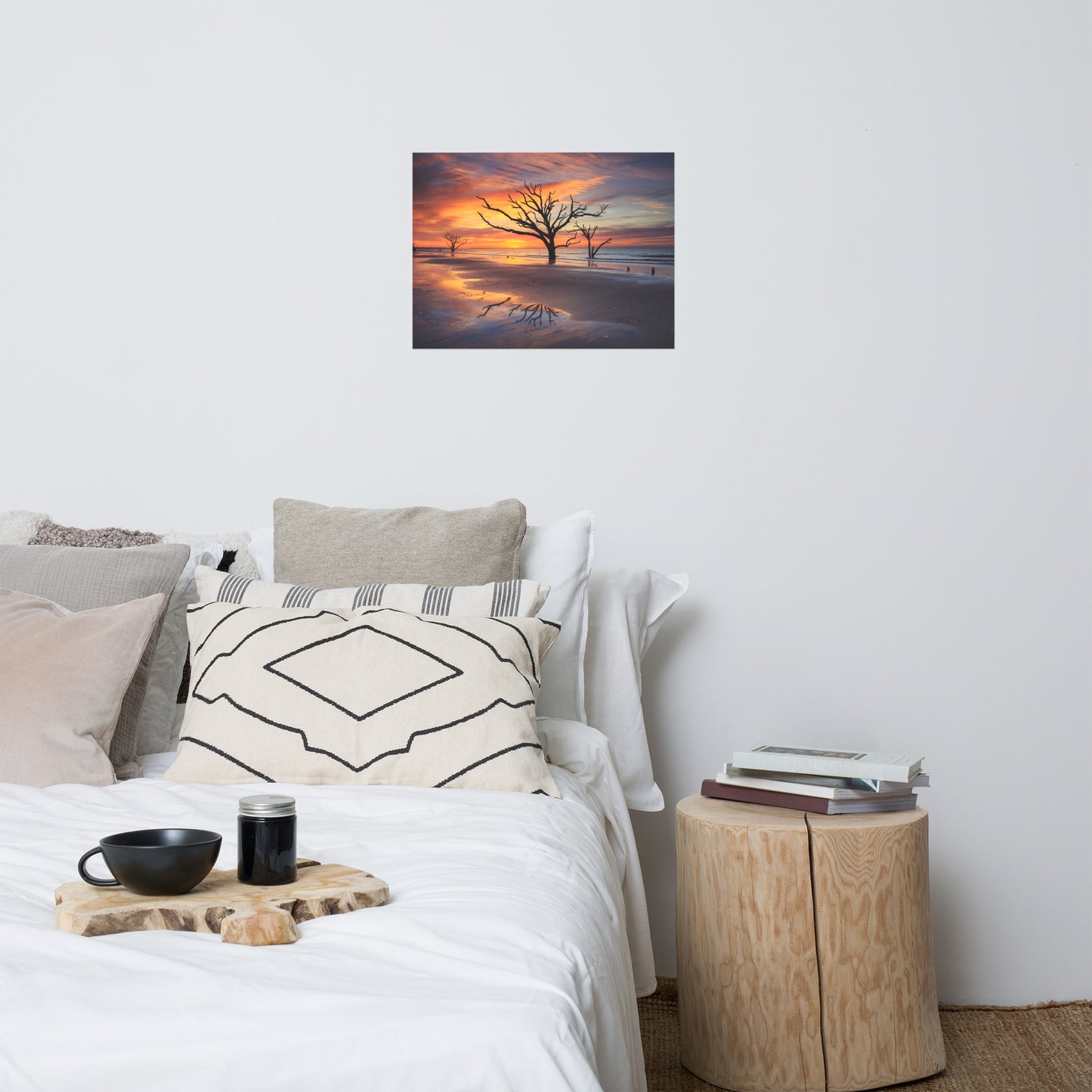 Sunrise and Trees At Edisto Island Coastal Landscape Photo Loose Wall Art Prints