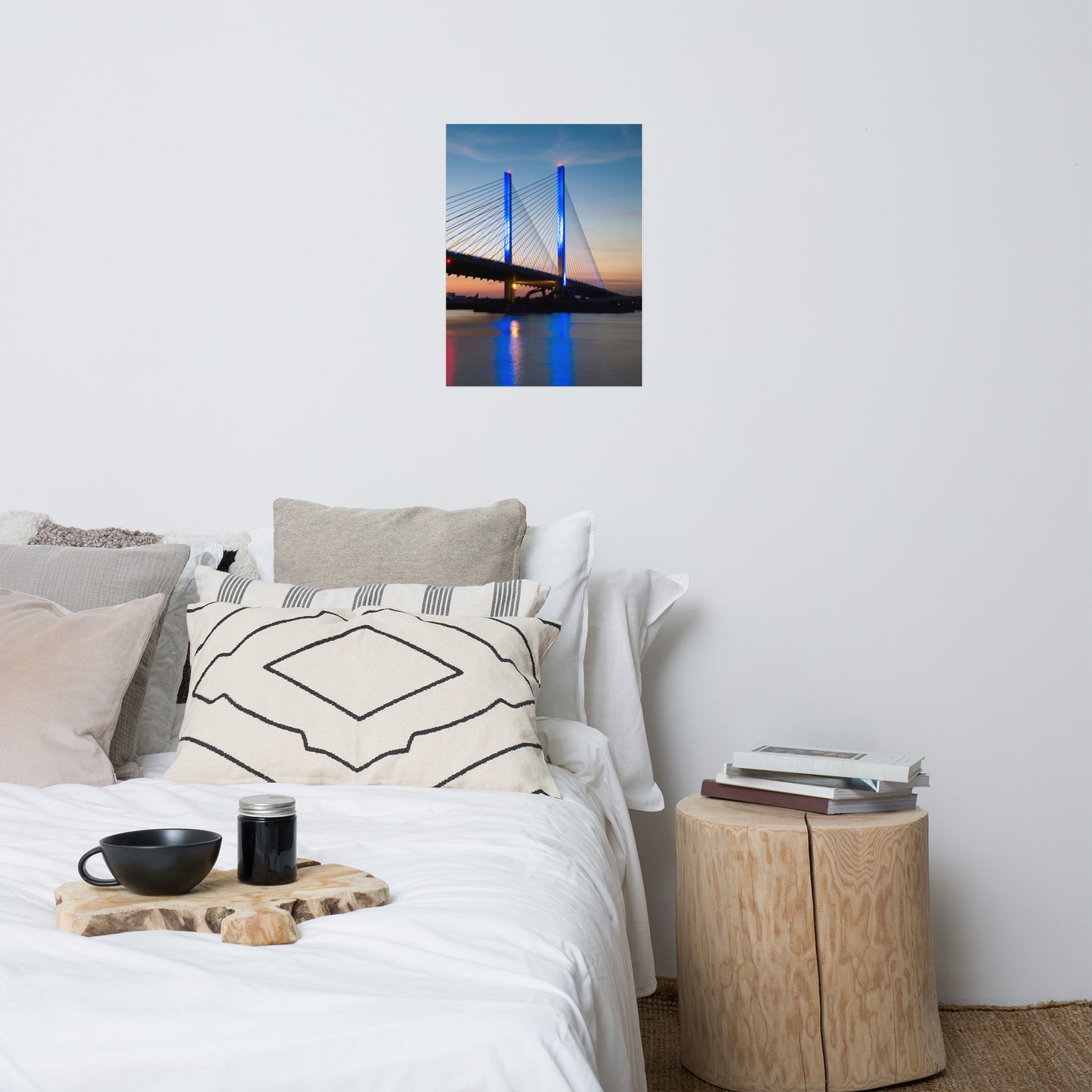 Indian River Bridge 2 Architectural Coastal Landscape Photograph Loose Unframed Wall Art Prints