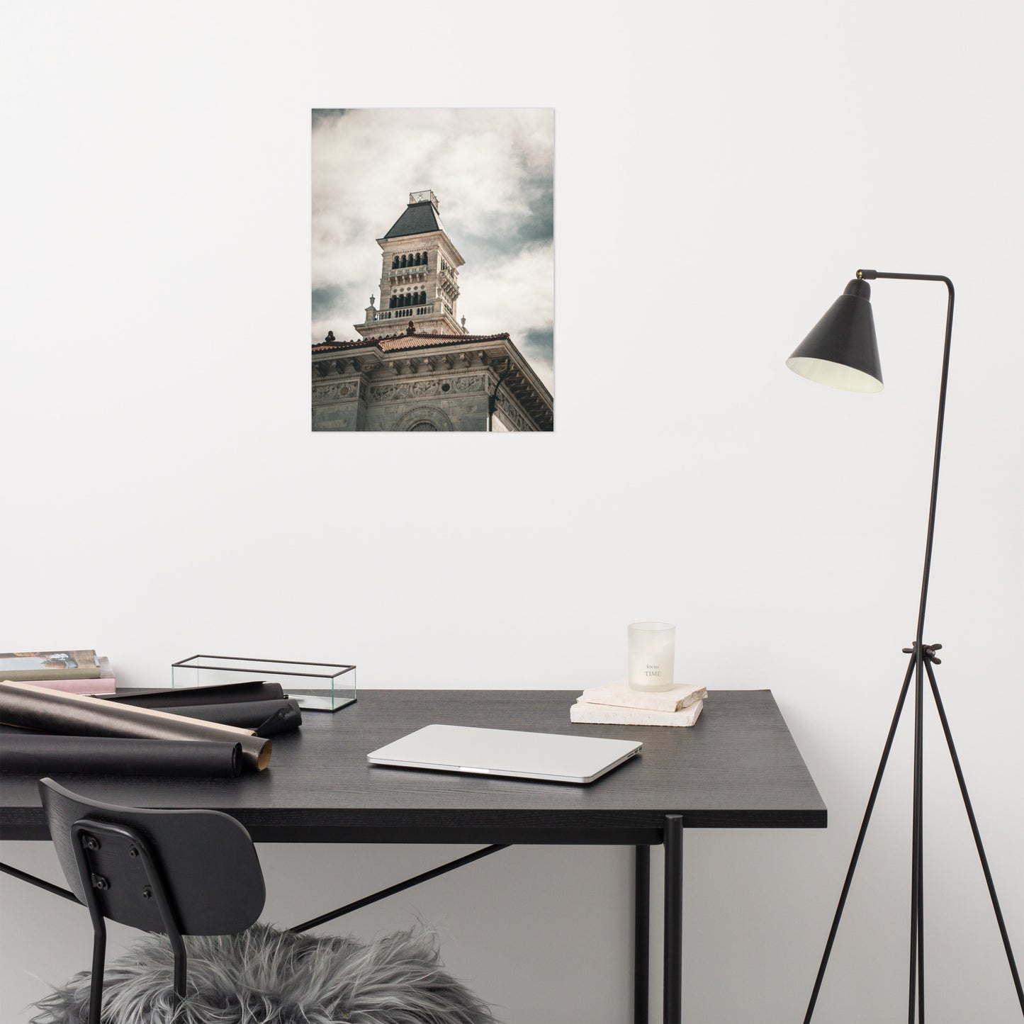 Bell Tower on Tomochichi Federal Building Savannah Ga Loose Wall Art Print