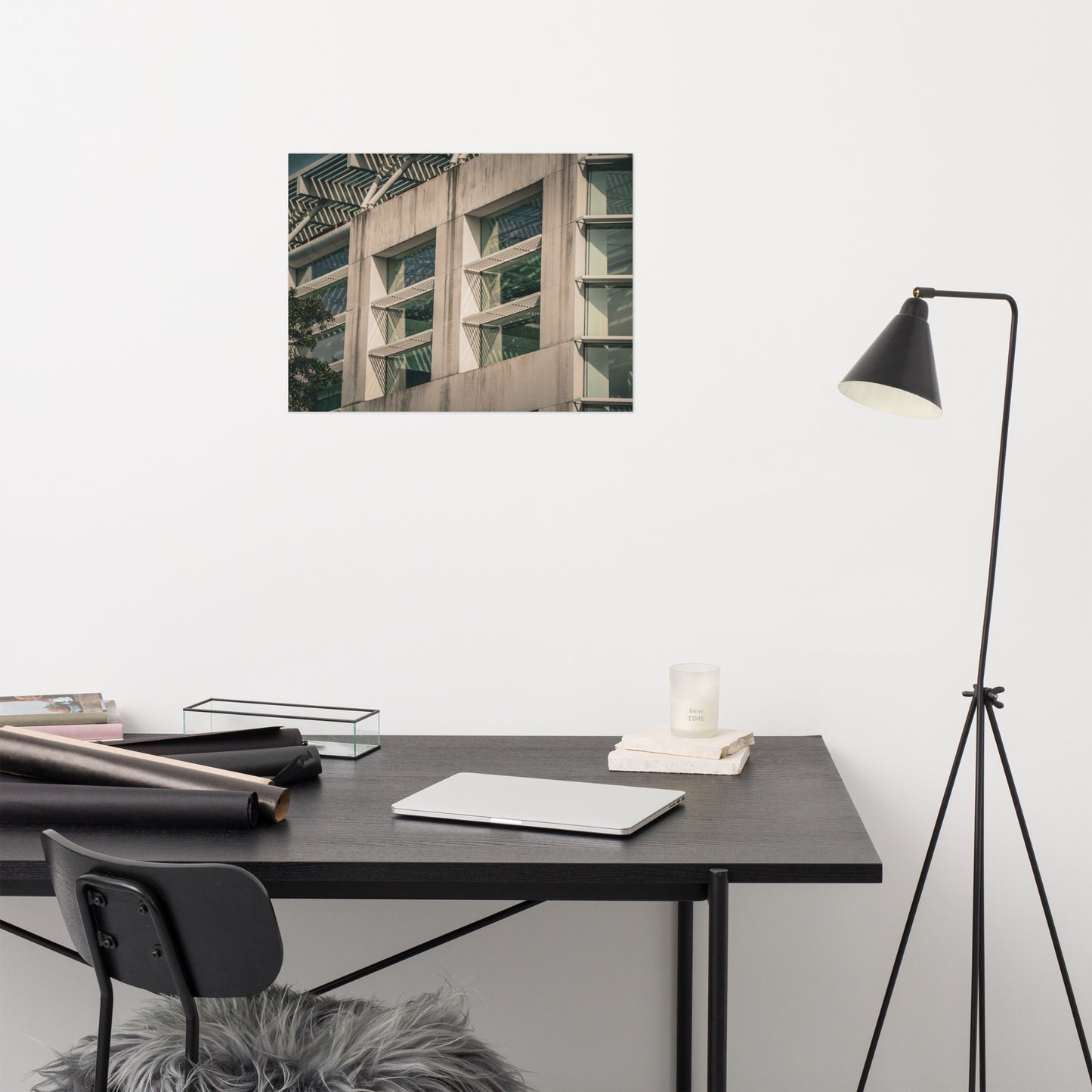 Window Pattern Jepson Center Savannah Ga Architectural Photo Loose Wall Art Print